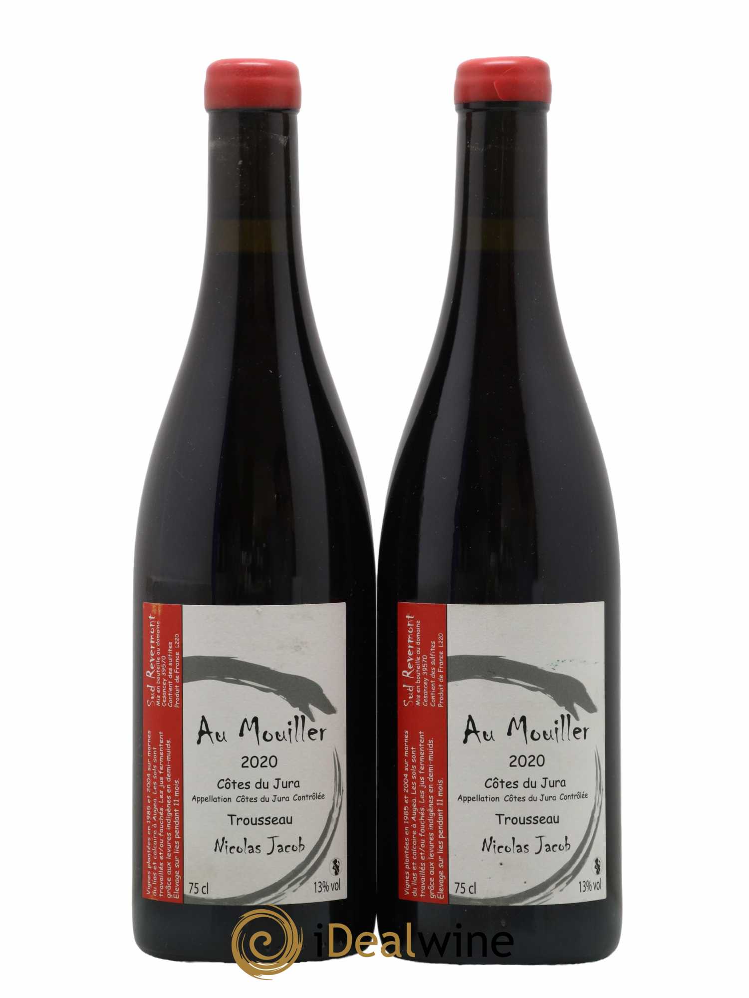 Côtes du Jura Trousseau Au Mouiller Nicolas Jacob 2020 - Lot of 2 bottles - 0