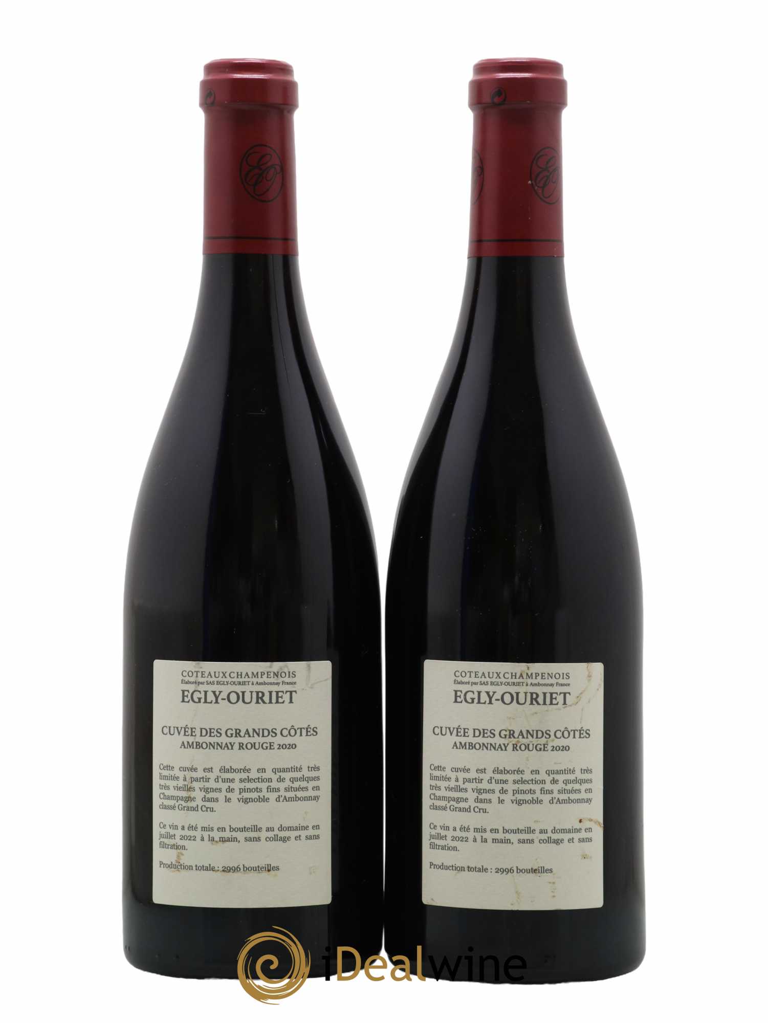 Ambonnay Cuvée des Grands Côtés VV Grand Cru Egly-Ouriet 2020 - Lot of 2 bottles - 1