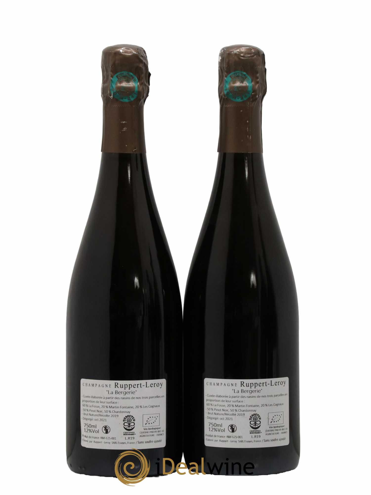 La Bergerie Ruppert-Leroy 2019 - Lot of 2 bottles - 1