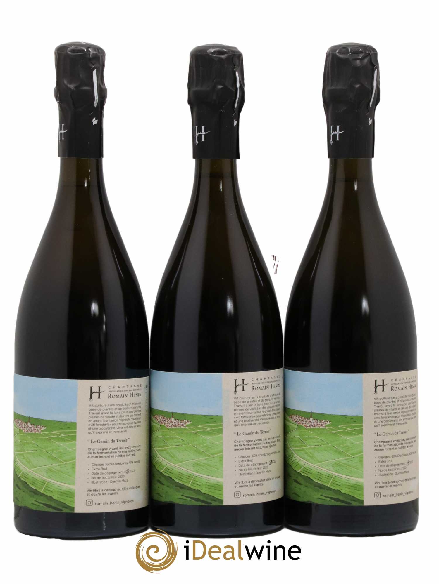 Gamin du Terroir Romain Henin - Lot of 3 bottles - 0