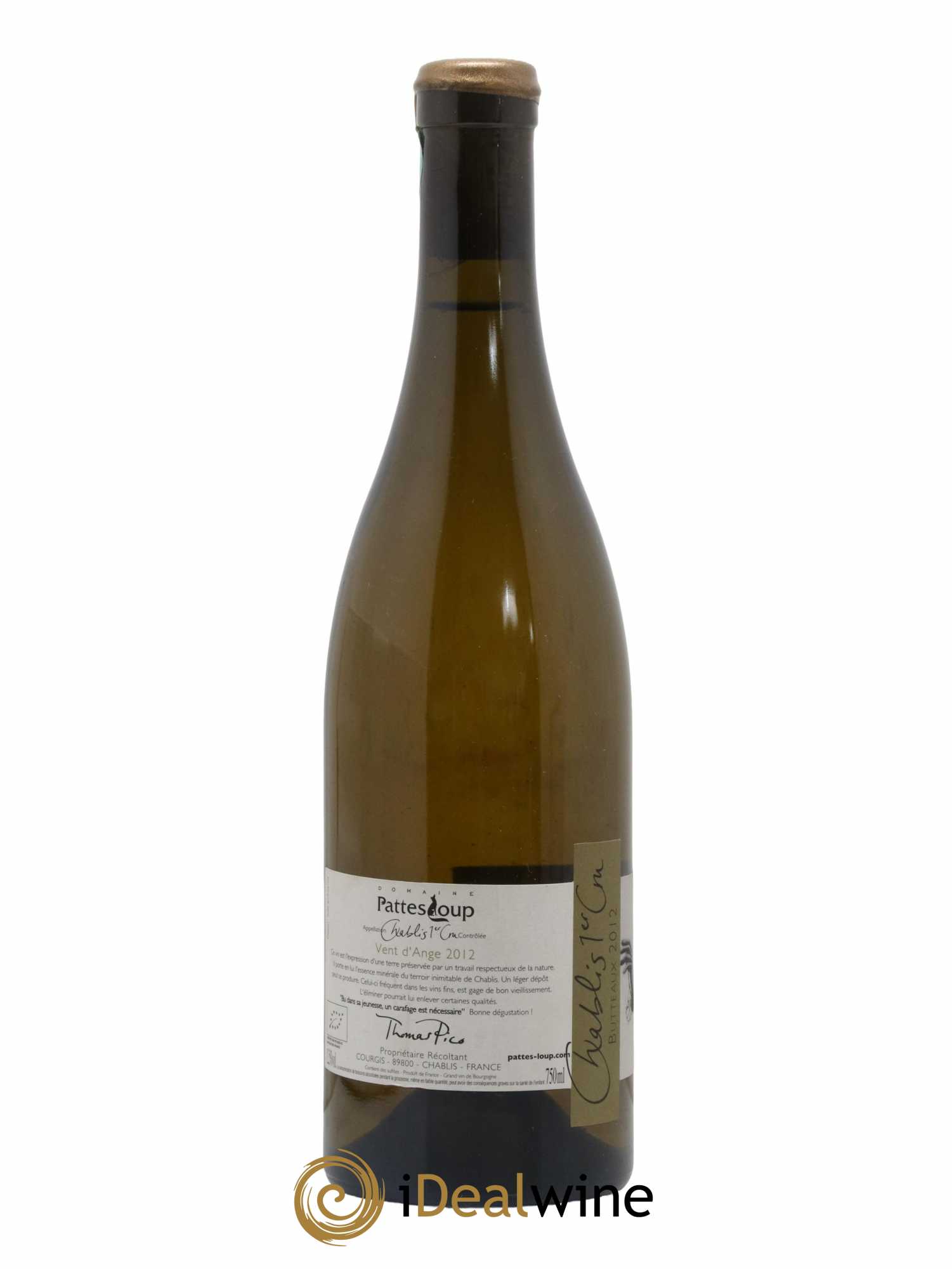 Chablis 1er Cru Butteaux Pattes Loup (Domaine) 2012 - Lot de 1 bouteille - 1