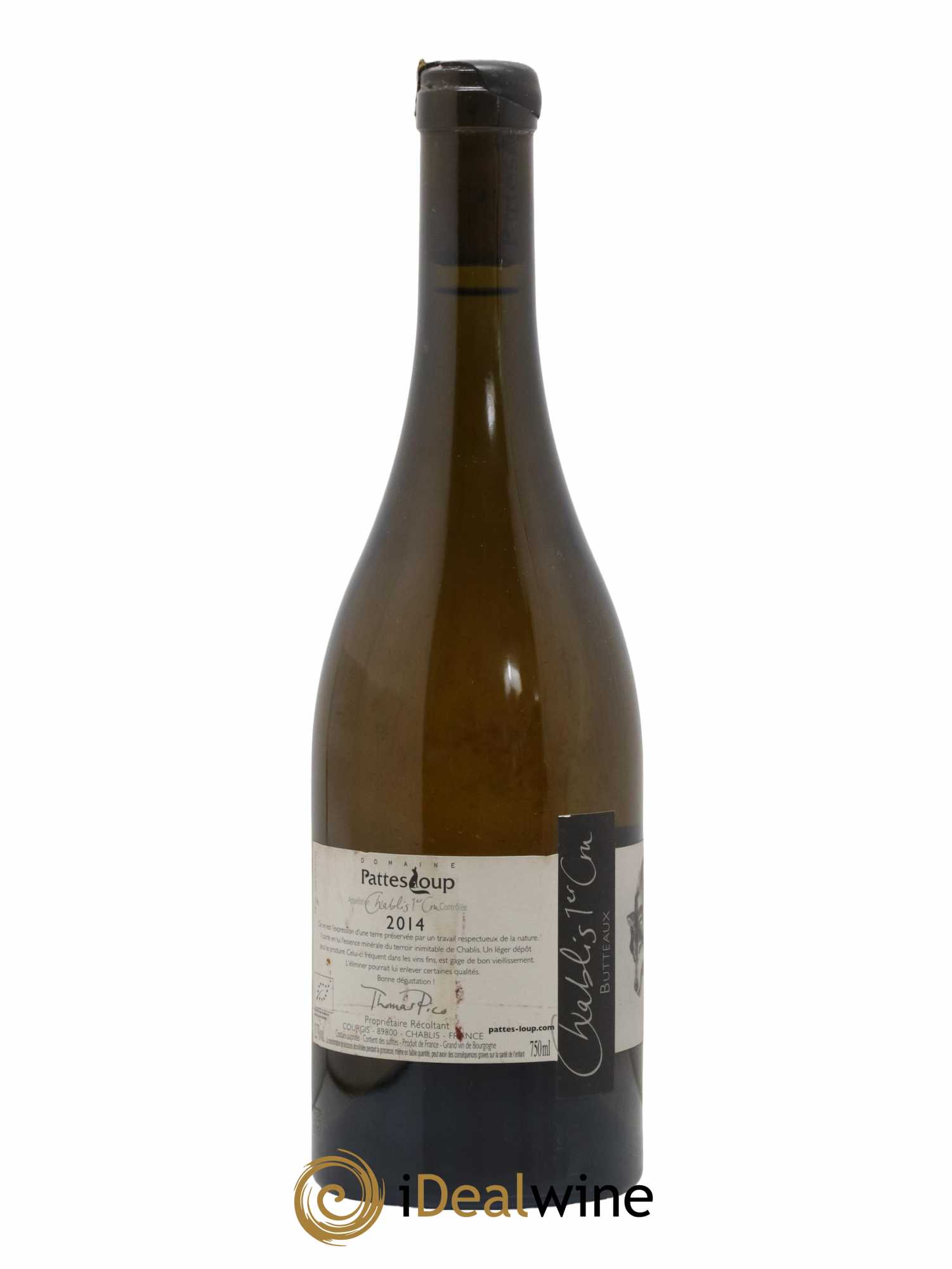 Chablis 1er Cru Butteaux Pattes Loup (Domaine) 2014 - Lot de 1 bouteille - 1