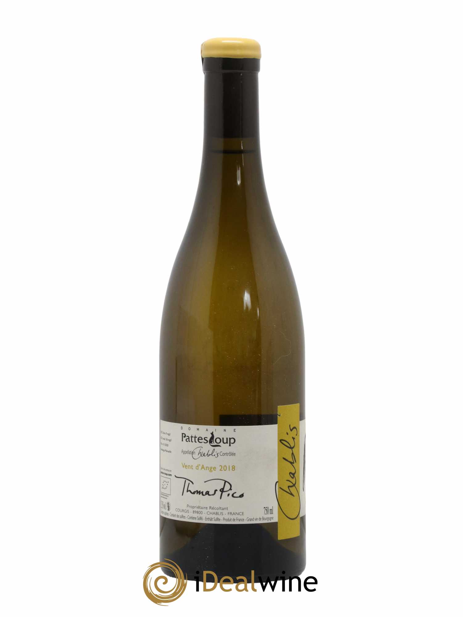 Chablis Vent d'Ange Pattes Loup (Domaine) 2018 - Lot de 1 bouteille - 1