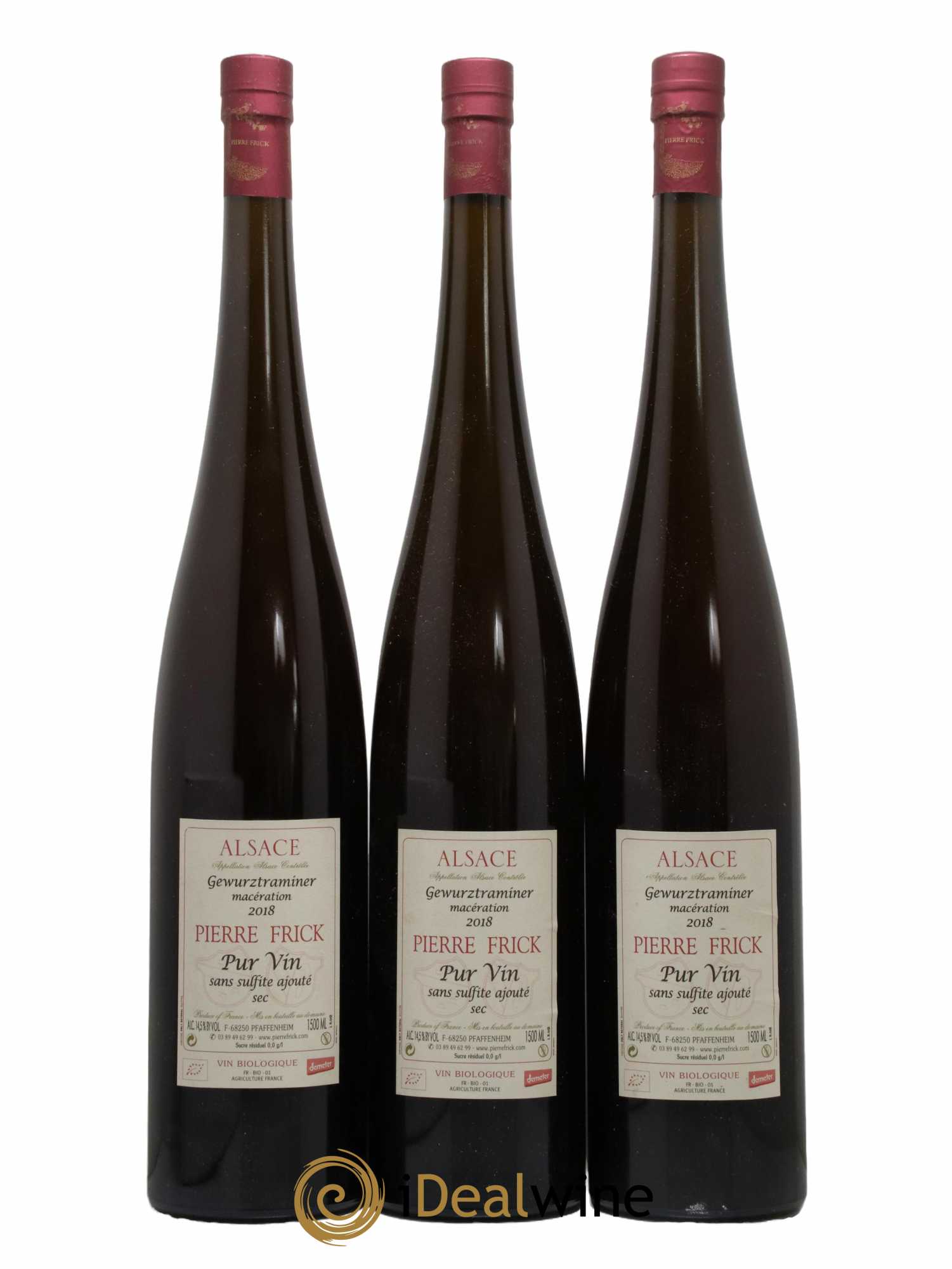 Alsace Gewurztraminer<br>Macération Pierre Frick 2018 - Lot de 3 magnums - 0