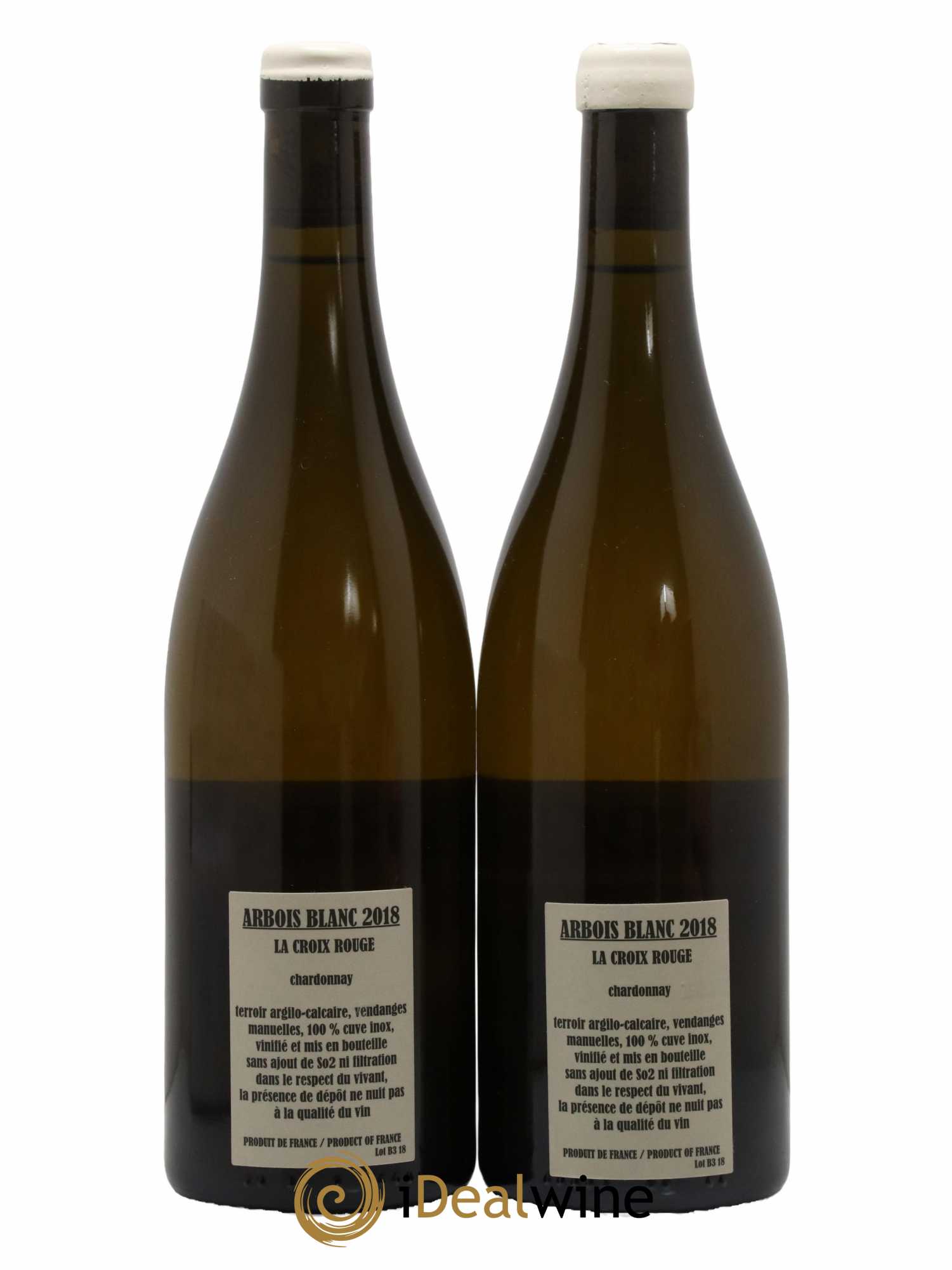 Arbois Chardonnay La Croix Rouge Adeline Houillon & Renaud Bruyère 2018 - Lot of 2 bottles - 1