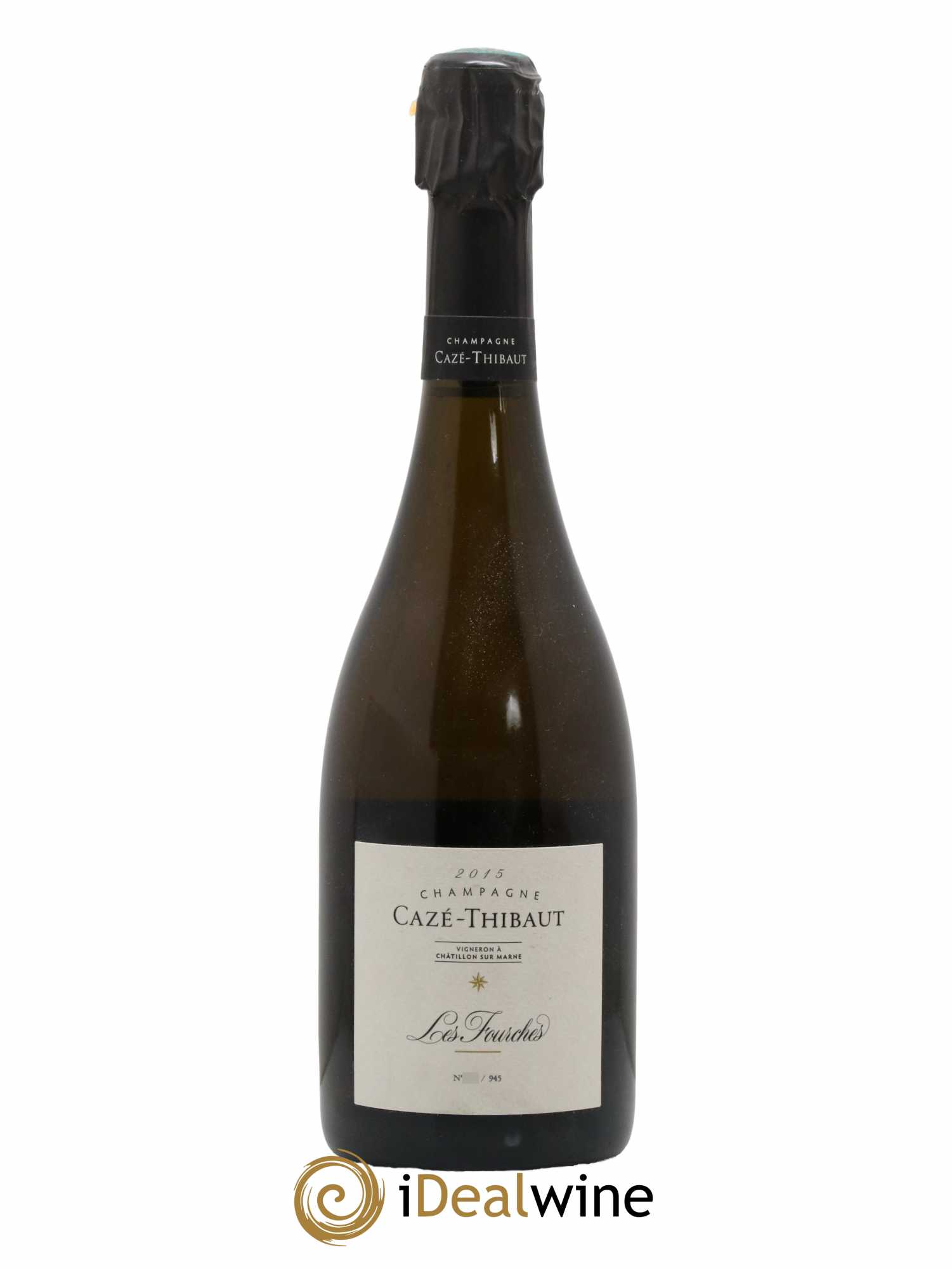 Les Fourches Blanc de Blancs Extra-Brut Cazé Thibaut 2015 - Lot de 1 bouteille - 0
