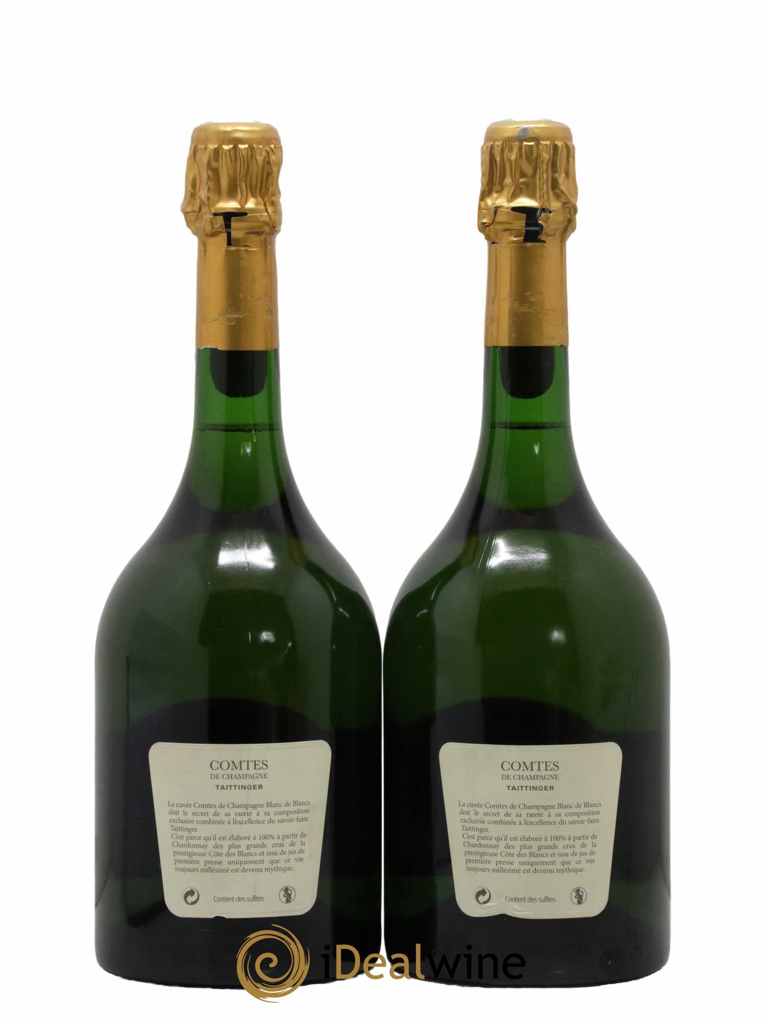 Comtes de Champagne Taittinger 1999 - Lot of 2 bottles - 1