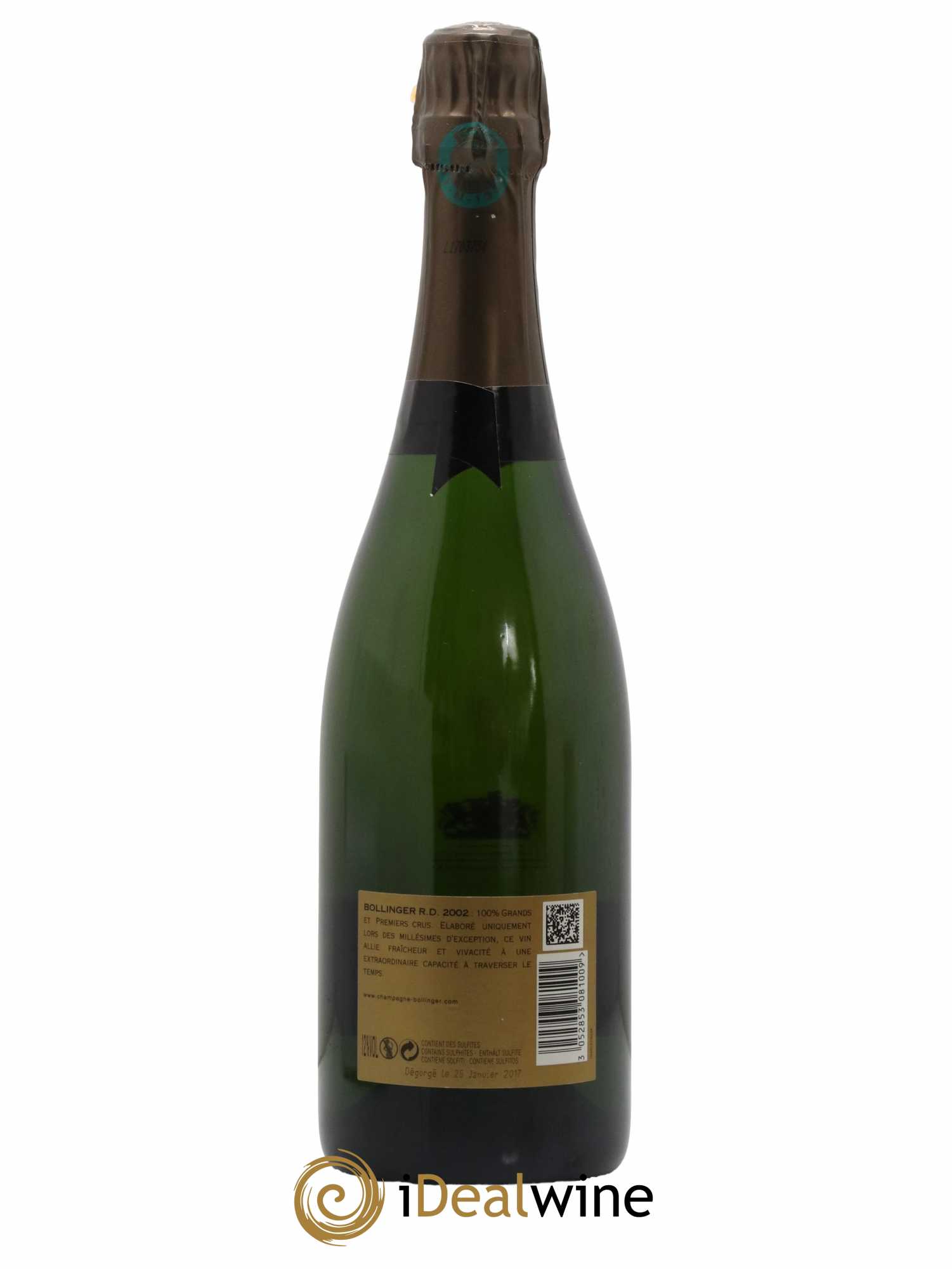 R.D. Extra-Brut Bollinger 2002 - Lot de 1 bouteille - 1