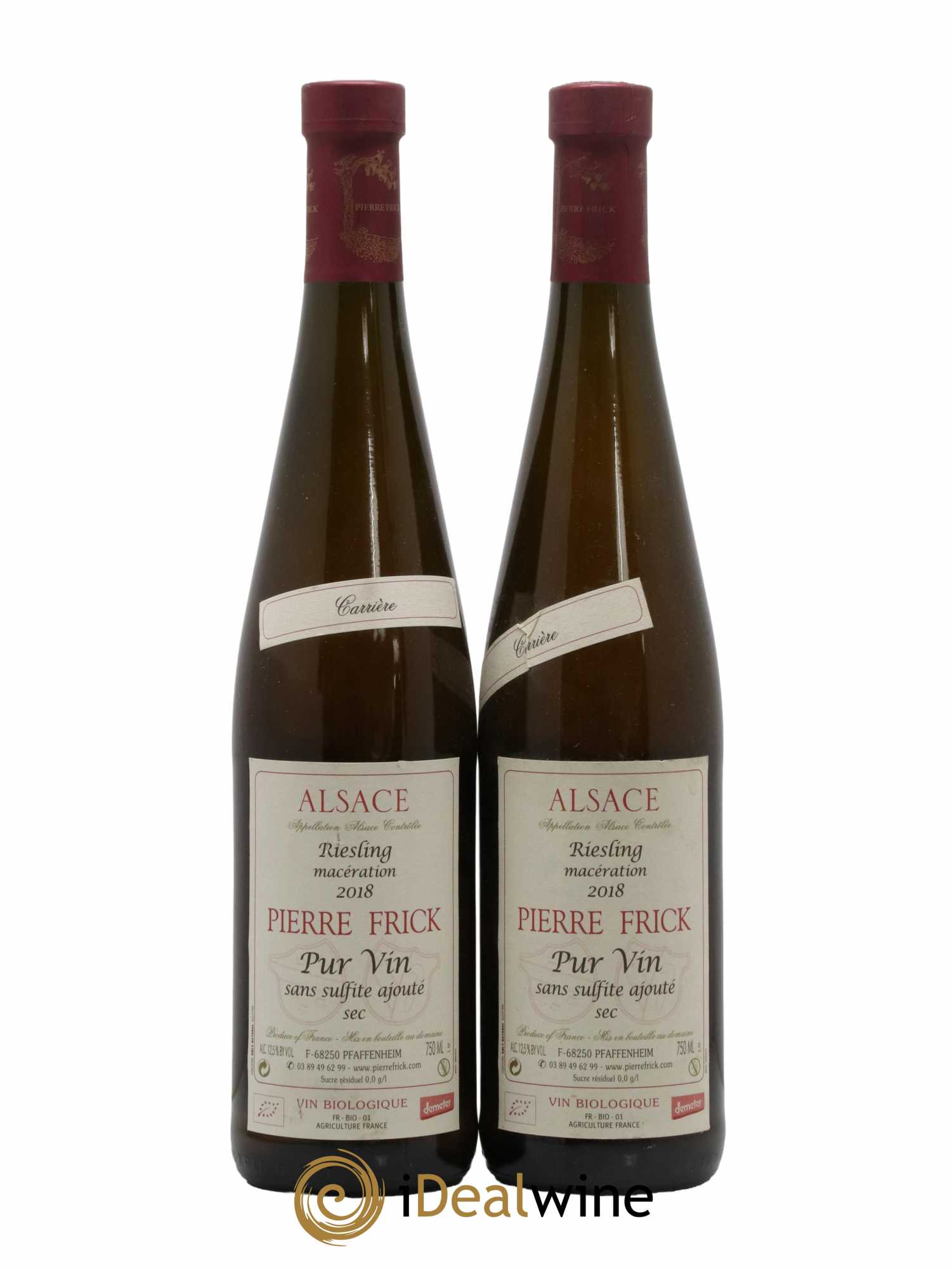 Alsace Carrière Rielsing Macération Pierre Frick 2018 - Lot de 2 bouteilles - 0