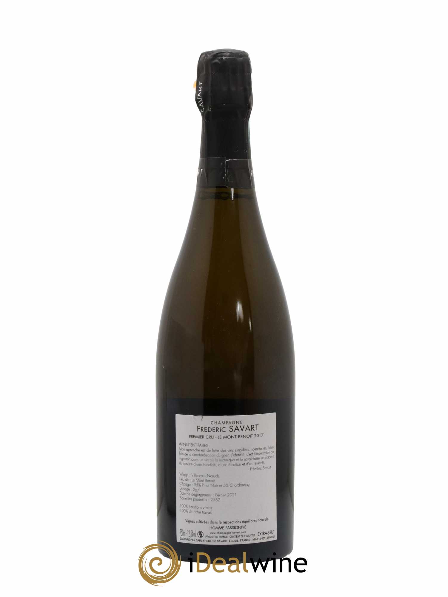 Le Mont Benoit 1er Cru Extra-Brut Vieille Vigne Savart Vieille Vigne 2017 - Lot de 1 bouteille - 1