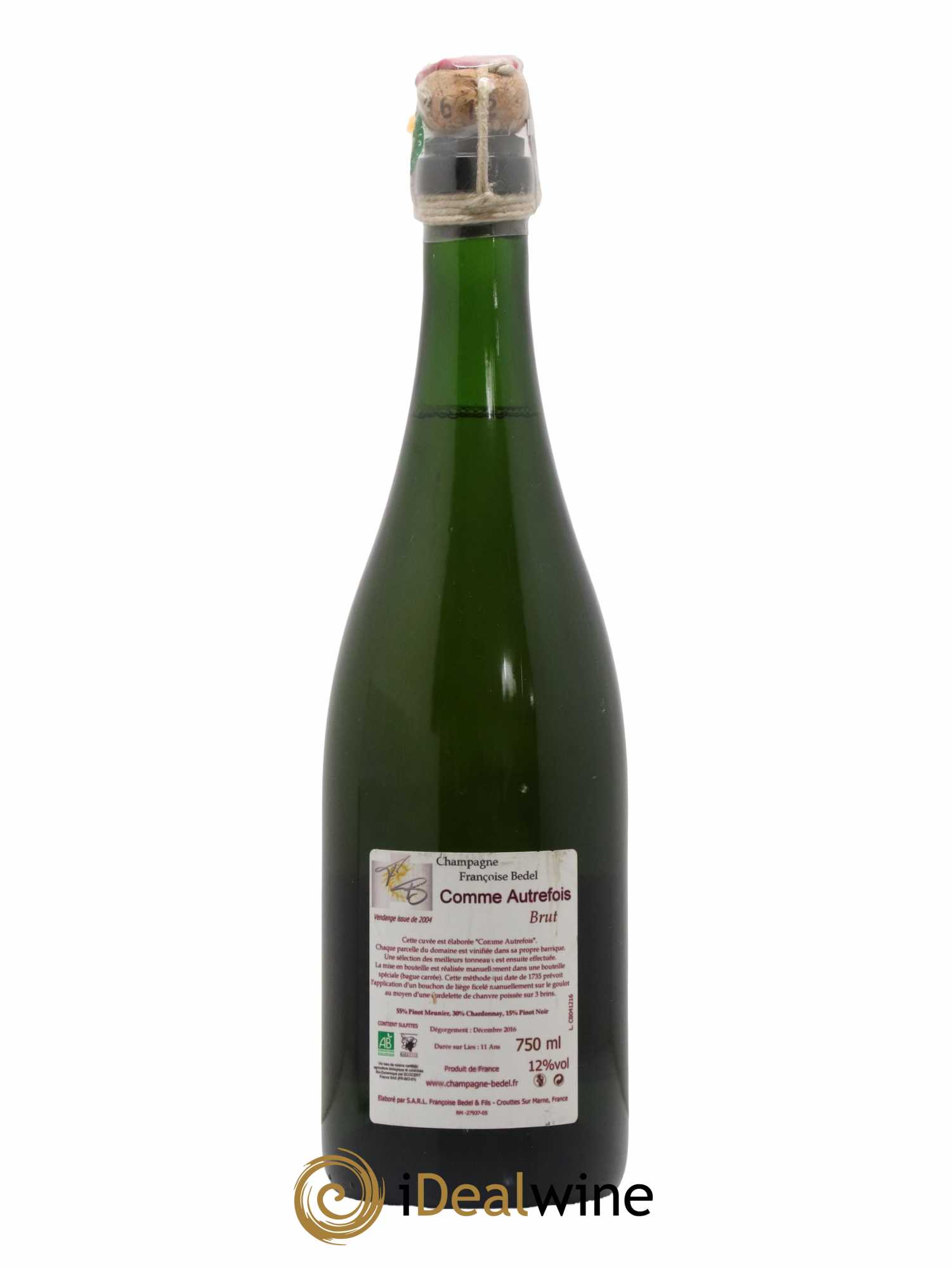 Comme Autrefois Brut Françoise Bedel et Fils 2004 - Lot de 1 bouteille - 1