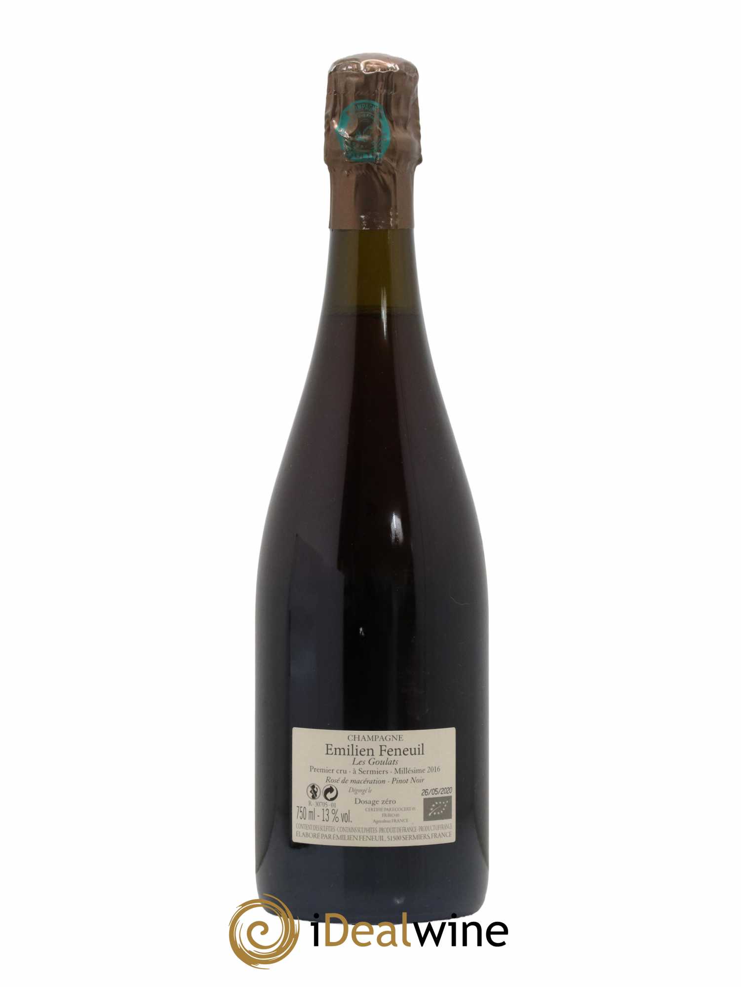 Champagne - Les Goulats Rosé de Macération Emilien Feneuil 2016 - Lot de 1 bouteille - 1