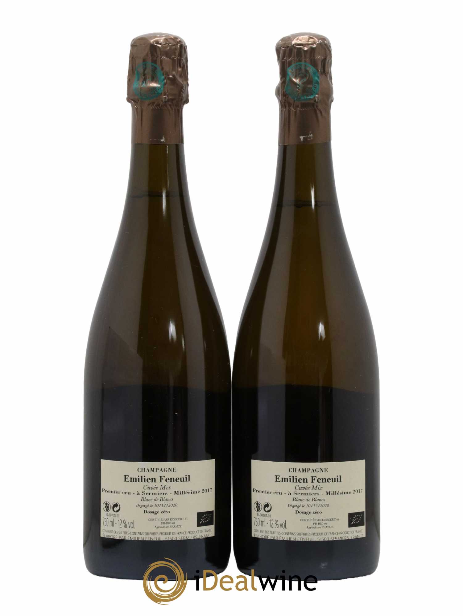 Blanc de Blancs Cuvée Mix Emilien Feneuil 2017 - Lot de 2 bouteilles - 1