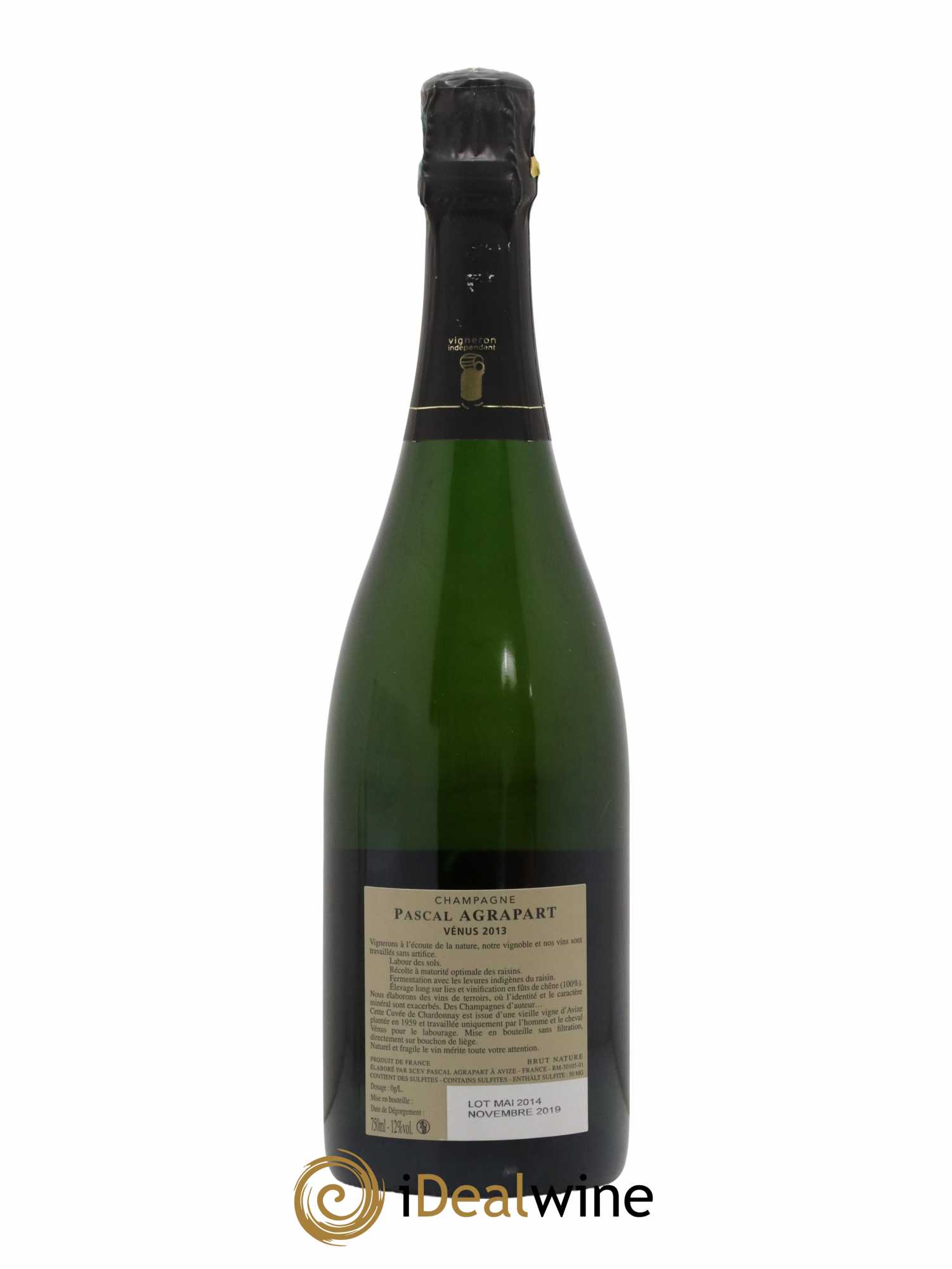 Vénus Blanc de Blancs Brut Nature Pascal Agrapart 2013 - Lot of 1 bottle - 1