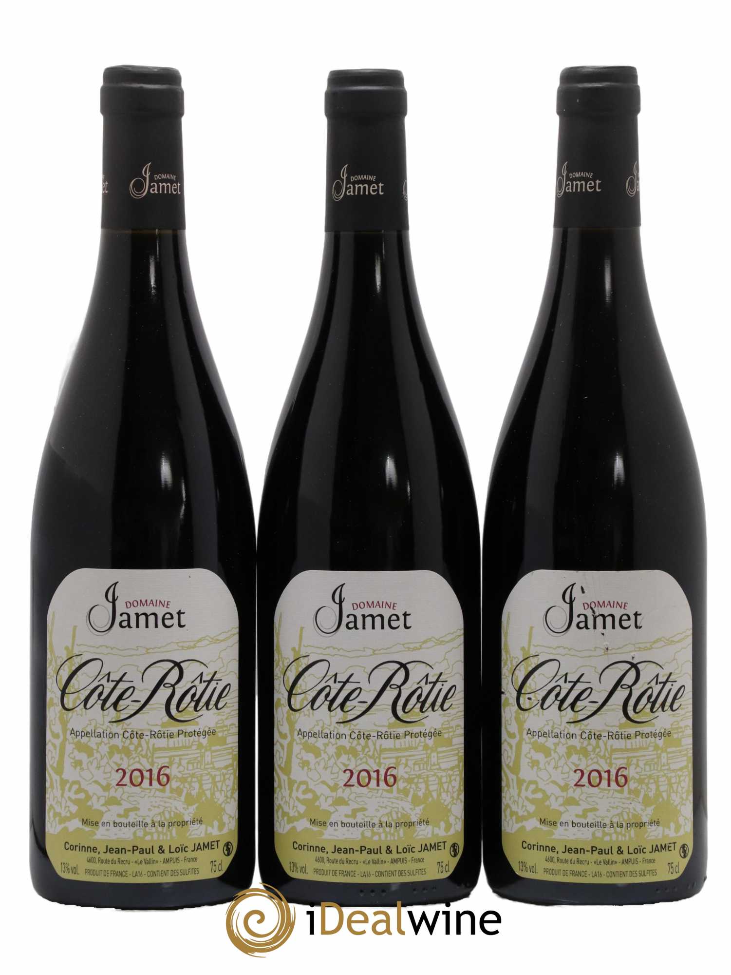 Côte-Rôtie Jamet (Domaine) 2016 - Lot de 3 bouteilles - 0