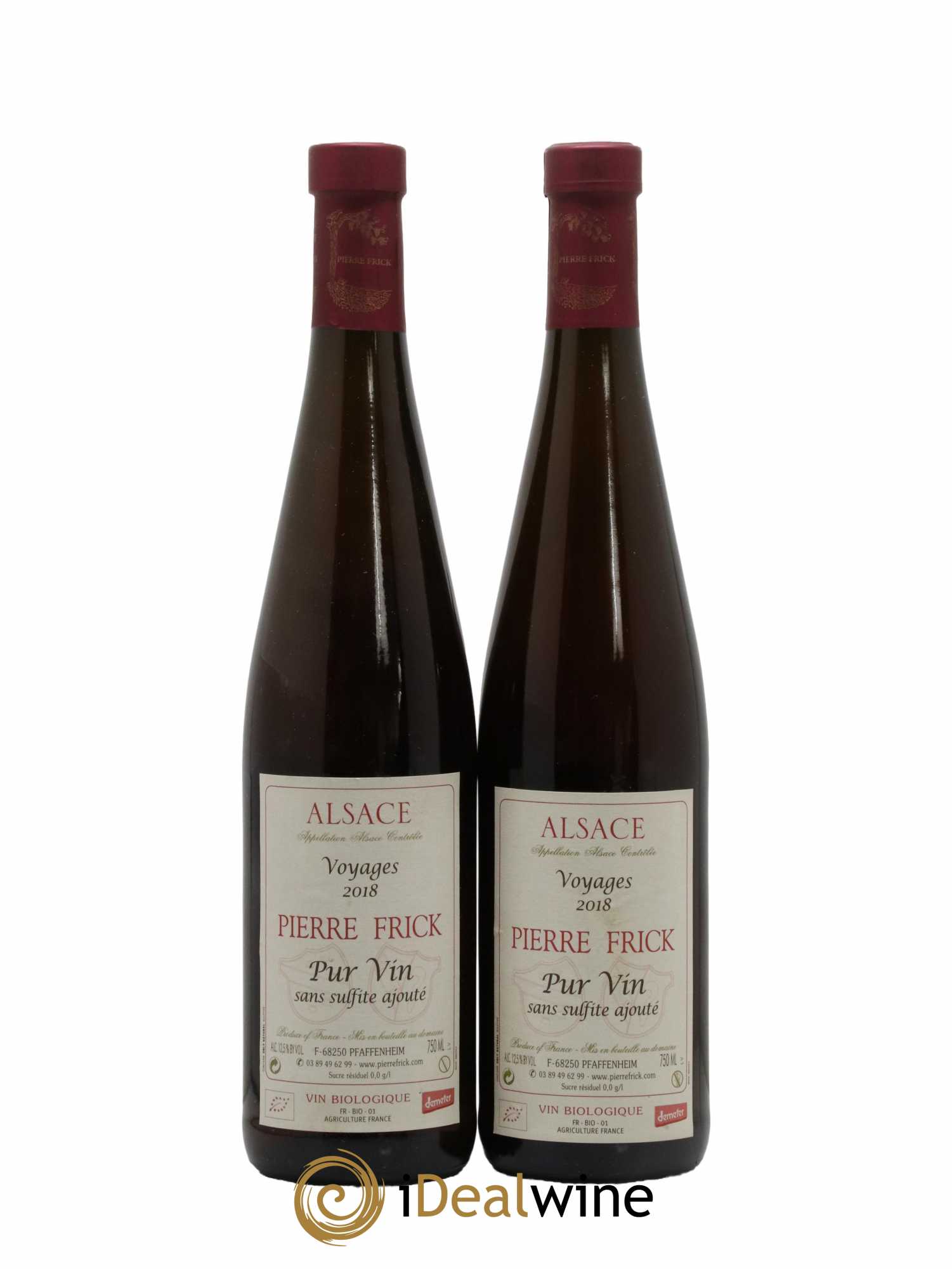 Alsace Voyages Pierre Frick 2018 - Lot of 2 bottles - 0