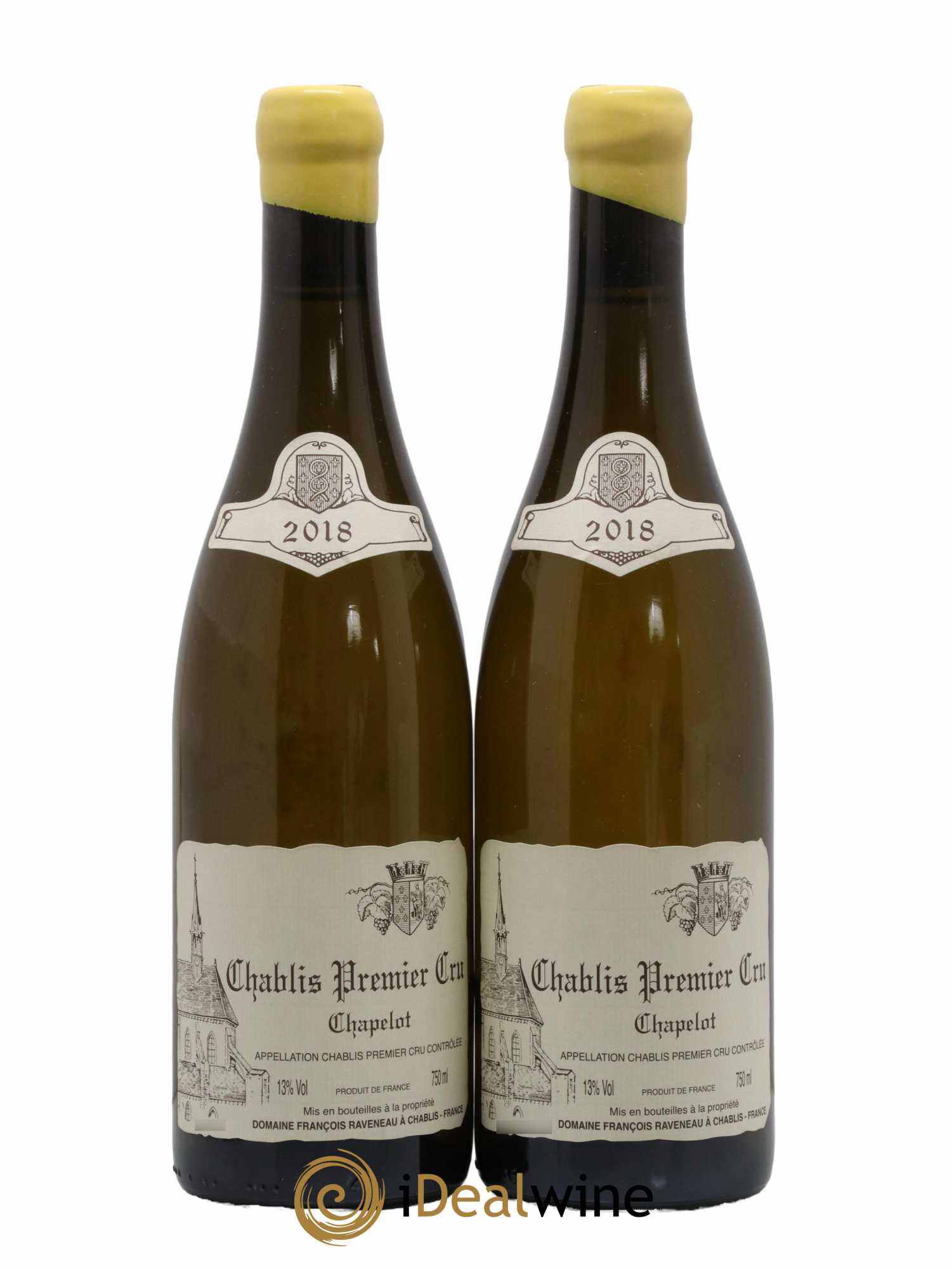 Chablis 1er Cru Chapelot Raveneau (Domaine) 2018 - Lot de 2 bouteilles - 0