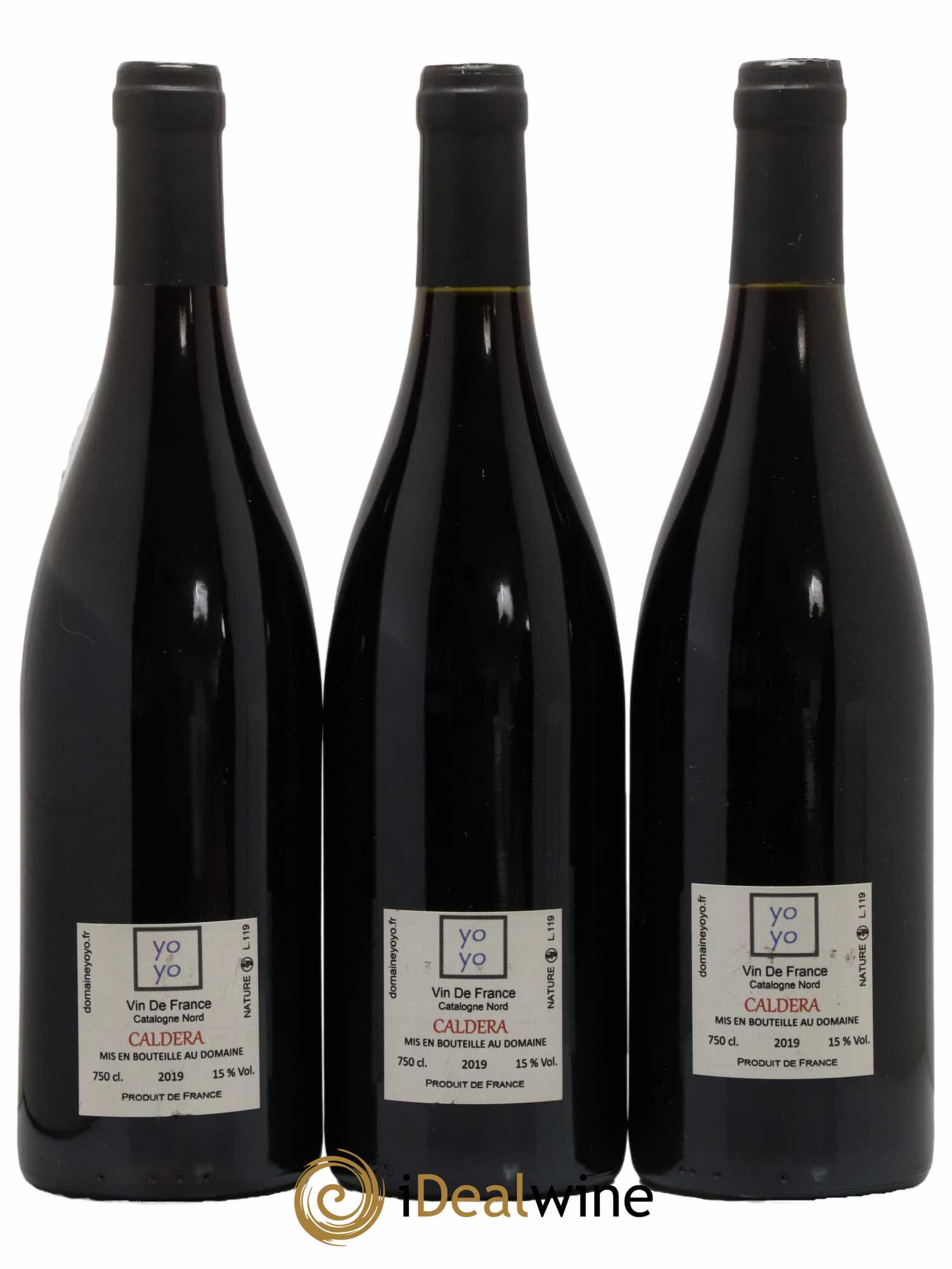 Vin de France Caldera Domaine Yoyo 2019 - Lot of 3 bottles - 1