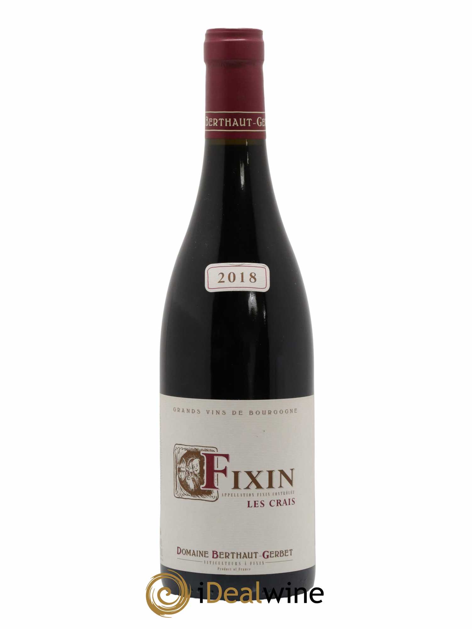 Fixin Les Crais Berthaut Gerbet (Domaine) 2018 - Lot de 1 bouteille - 0
