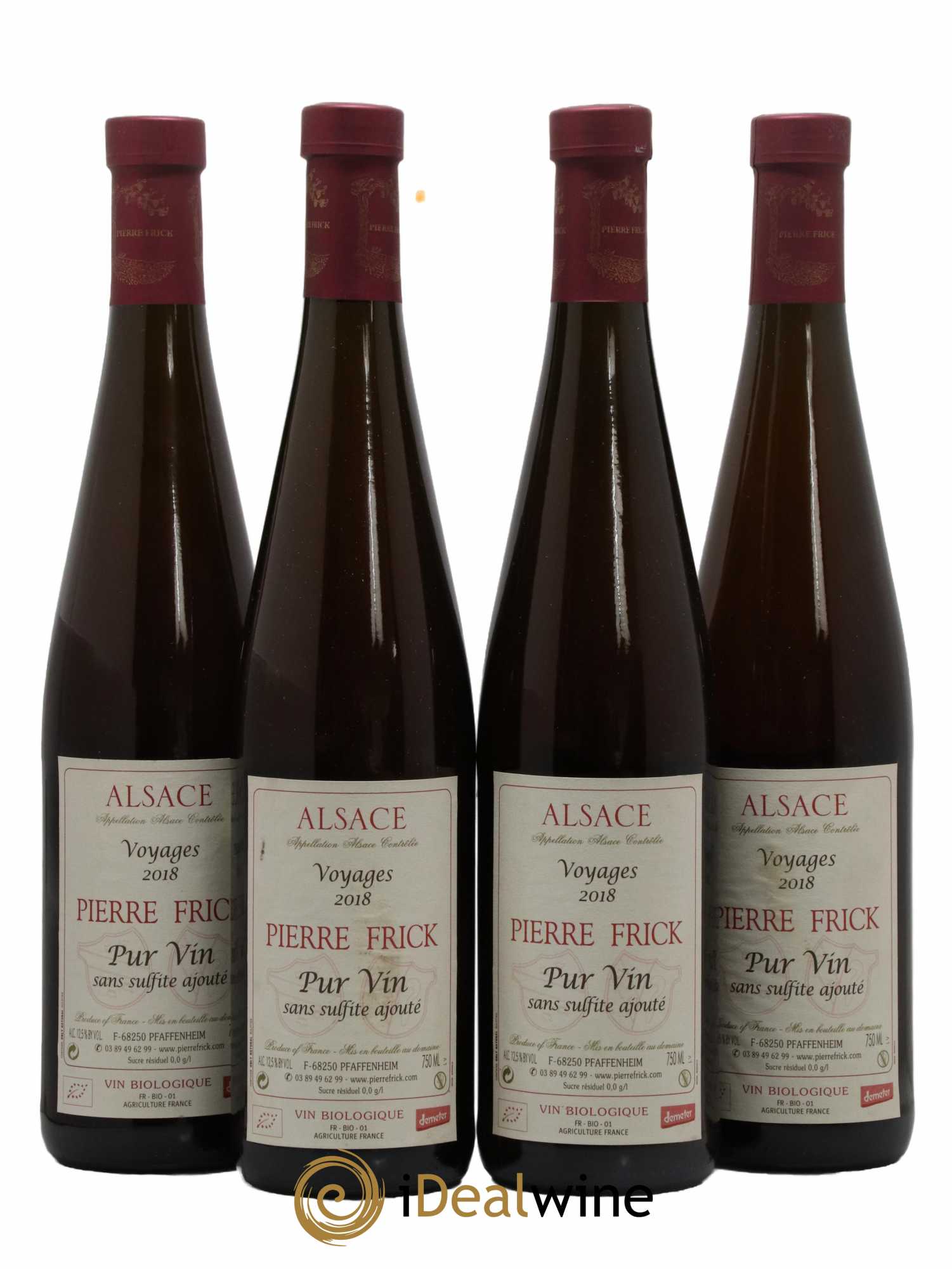 Alsace Voyages Pierre Frick 2018 - Lot de 4 bouteilles - 0
