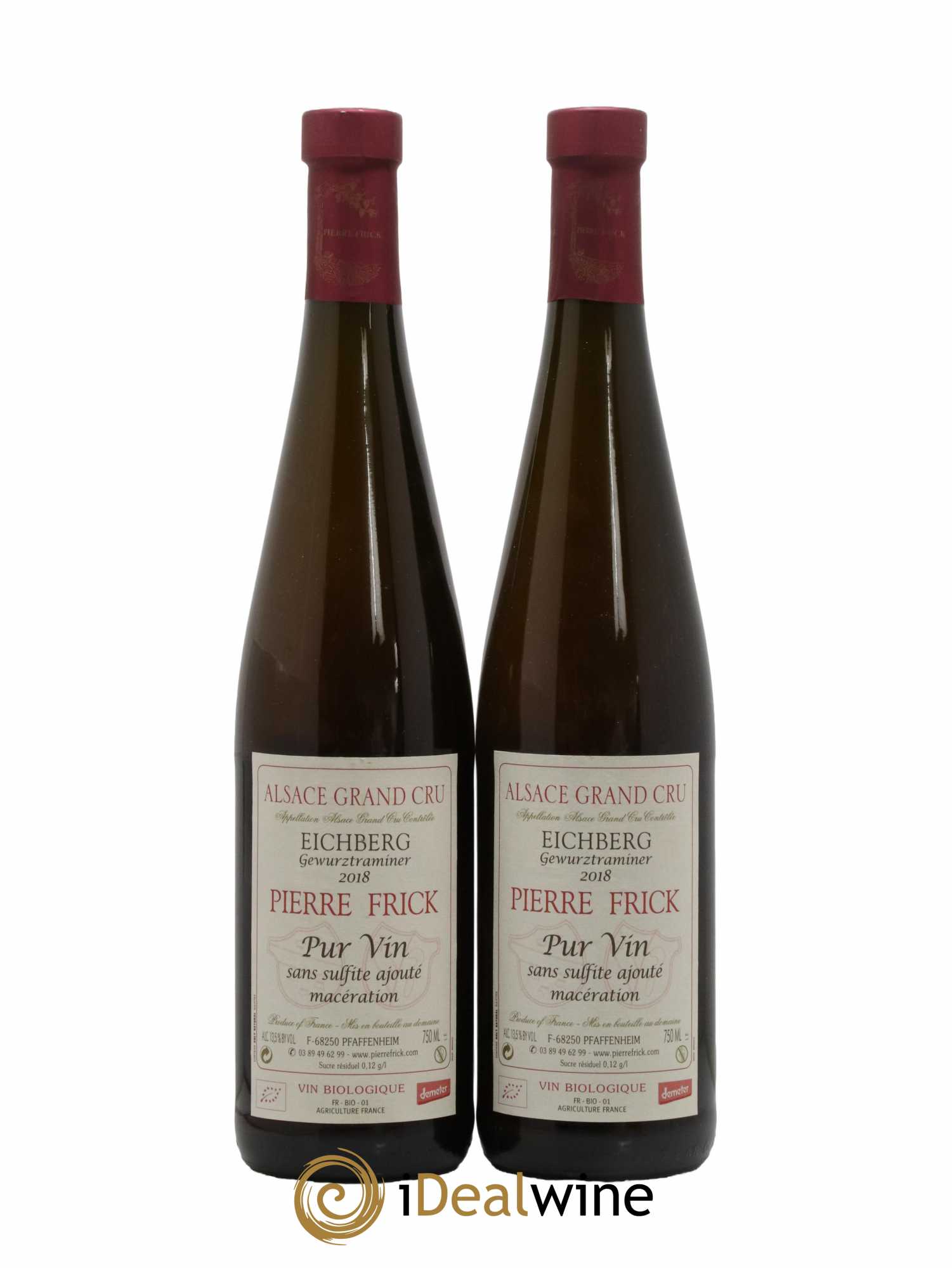 Alsace Grand Cru Eichberg Gewurztraminer Pierre Frick 2018 - Lot de 2 bouteilles - 0