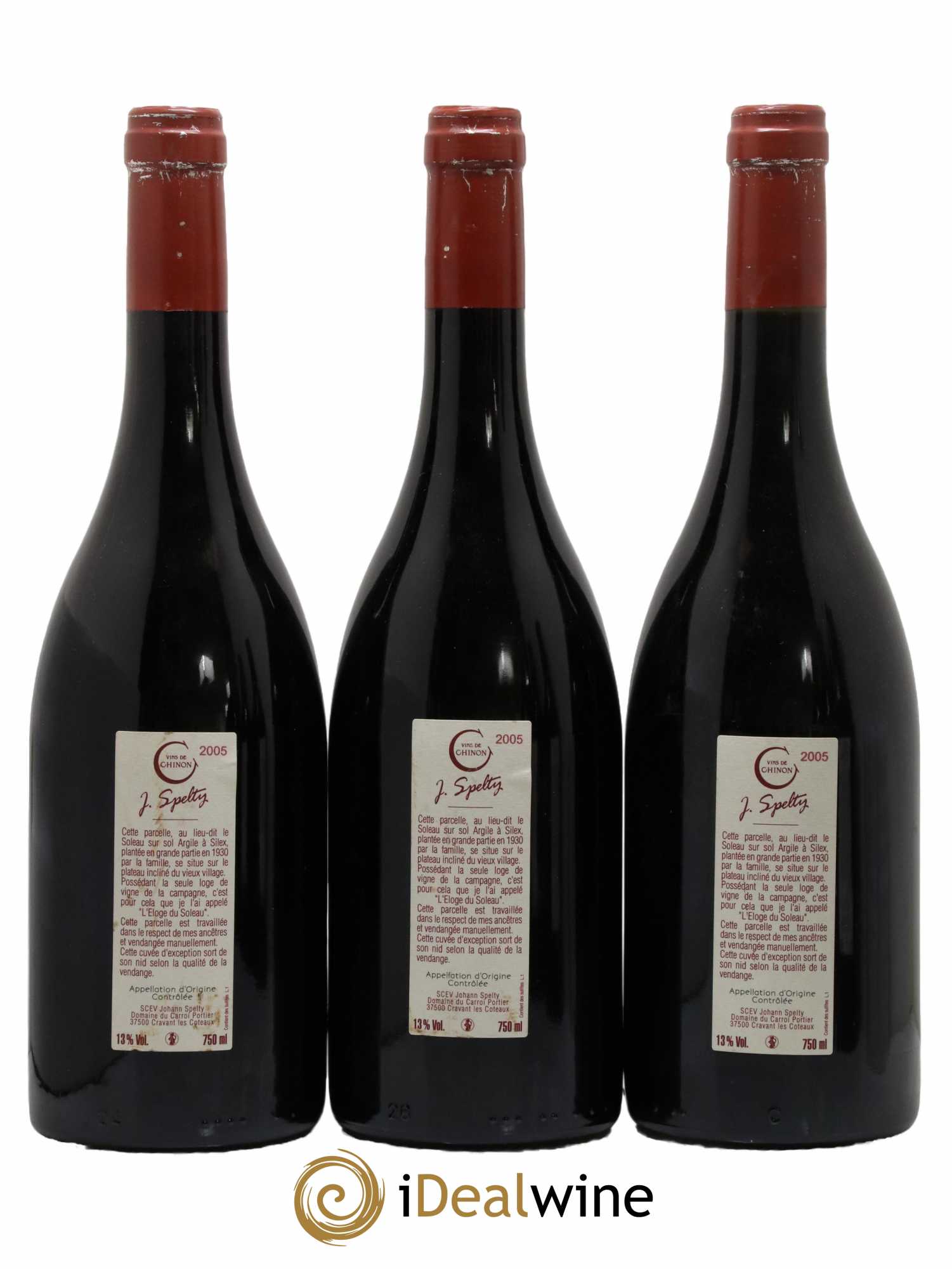 Chinon L'Eloge Du Soleau Johann Spelty 2005 - Lot de 6 bouteilles - 4