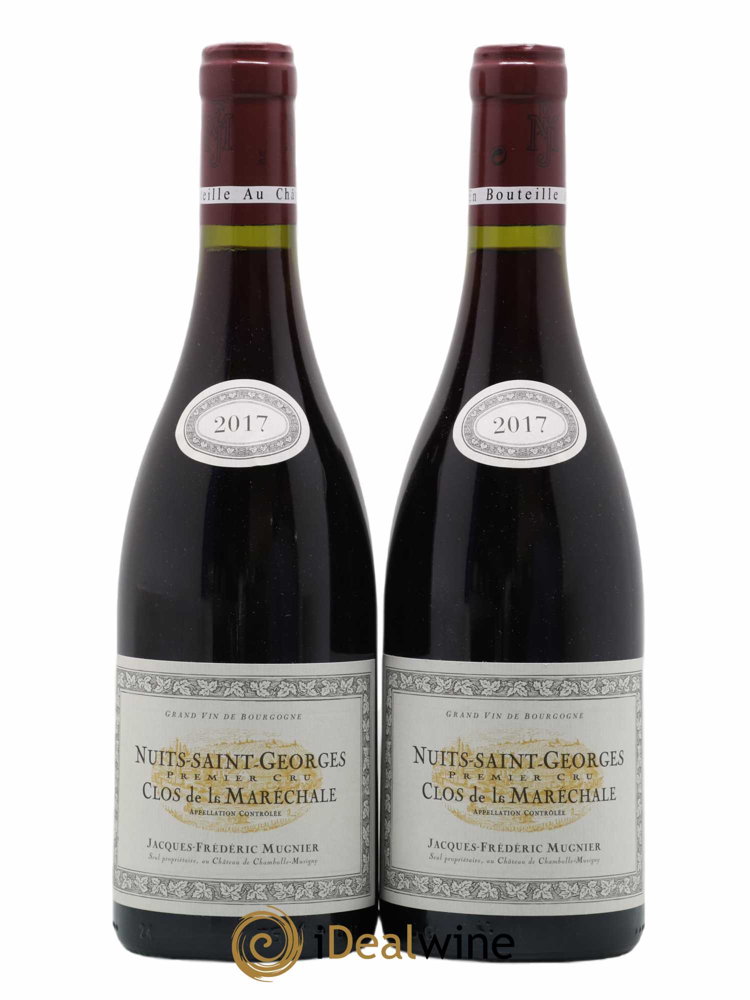 Nuits-Saint-Georges 1er Cru Clos de La Maréchale Jacques-Frédéric Mugnier (sans prix de réserve) 2017 - Lot de 2 bouteilles - 0