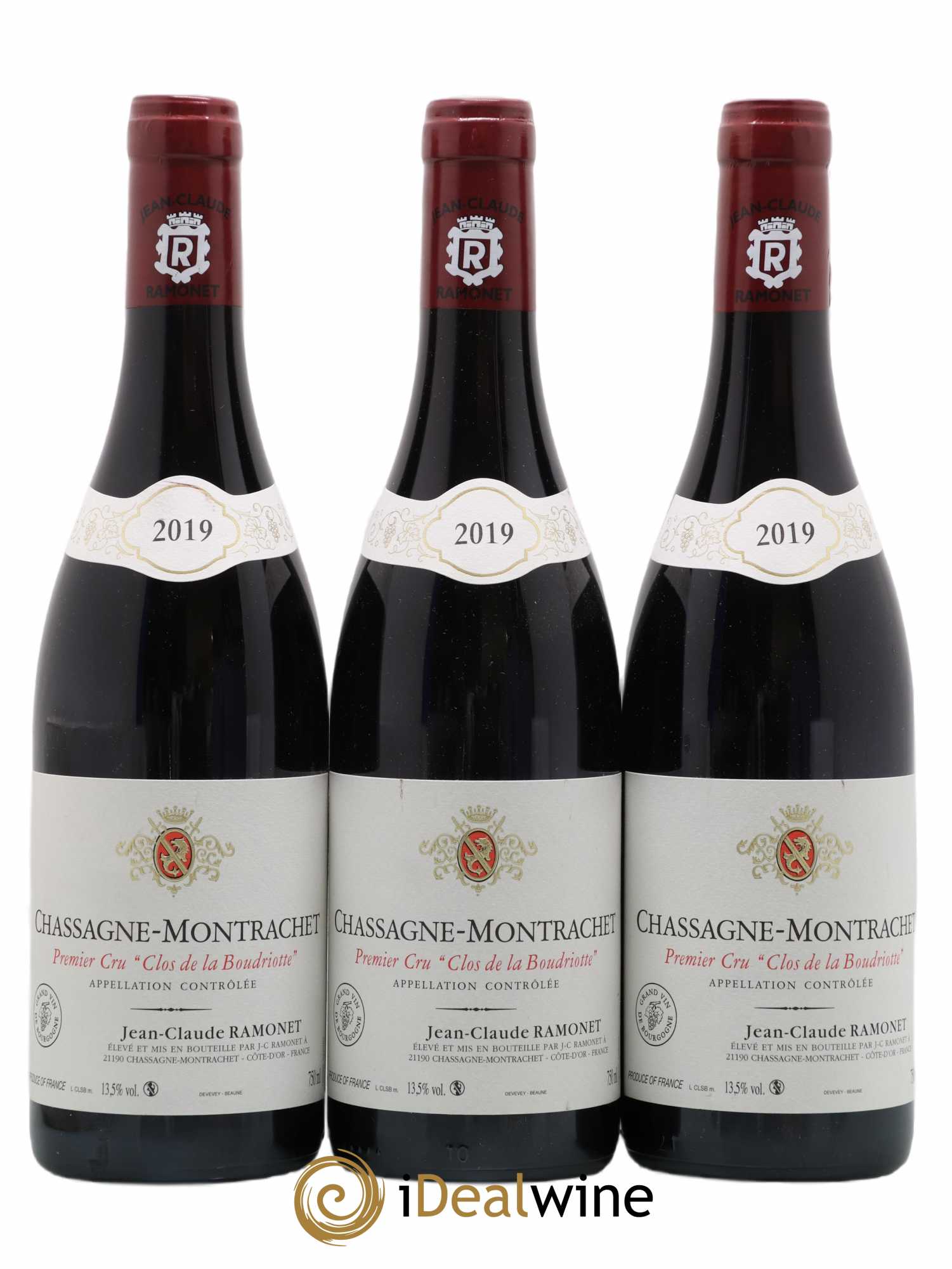 Chassagne-Montrachet 1er Cru Clos de la Boudriotte Ramonet (Domaine) (sans prix de réserve) 2019 - Lot de 3 bouteilles - 0