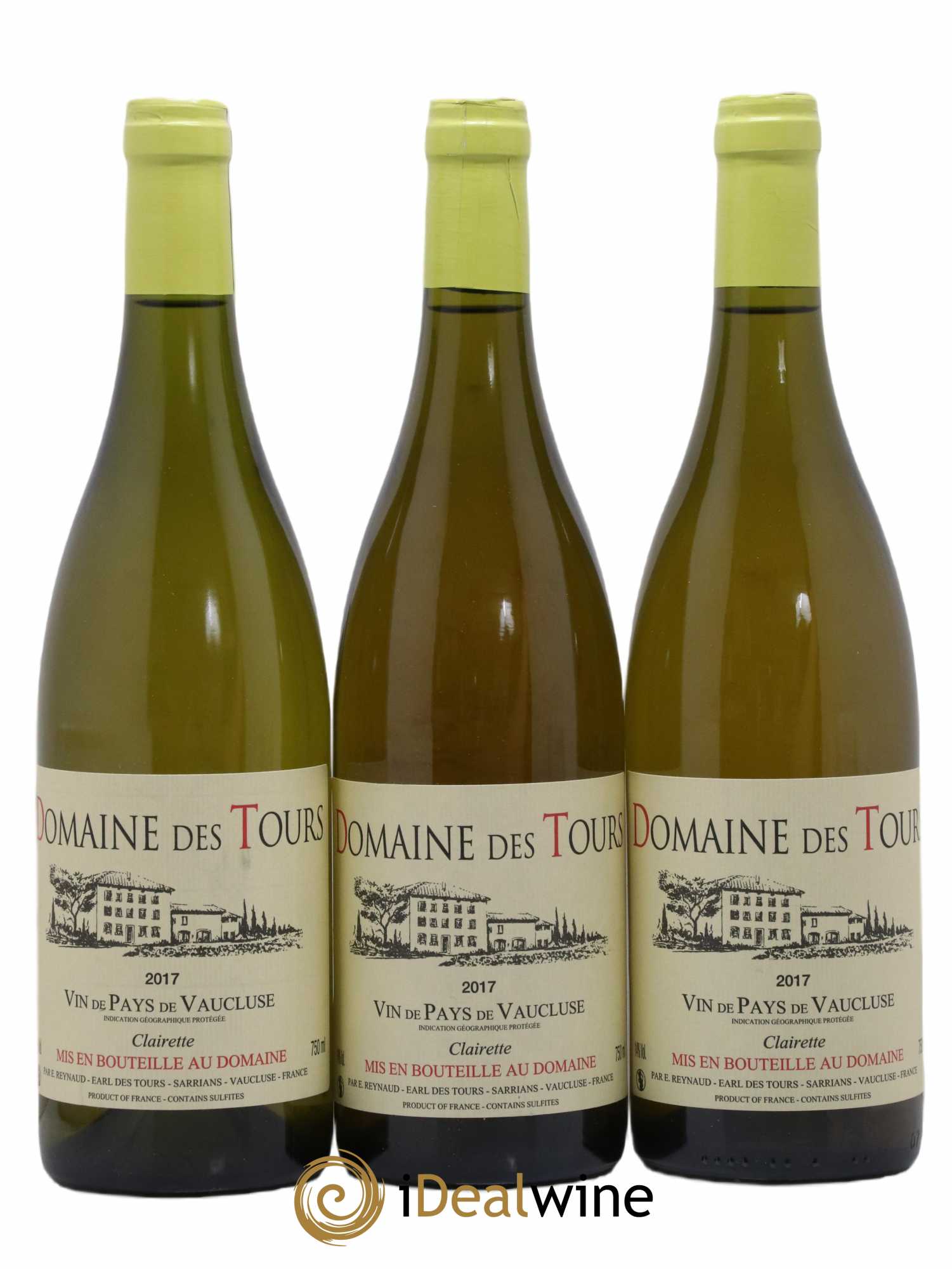 Vaucluse (Vin de Pays de Vaucluse) Domaine des Tours Emmanuel Reynaud (sans prix de réserve) 2017 - Lot de 3 bouteilles - 0