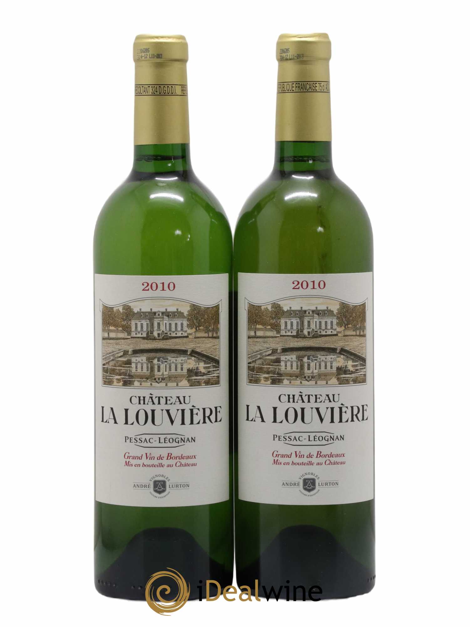 Château la Louvière (sans prix de réserve) 2010 - Lot de 2 bouteilles - 0