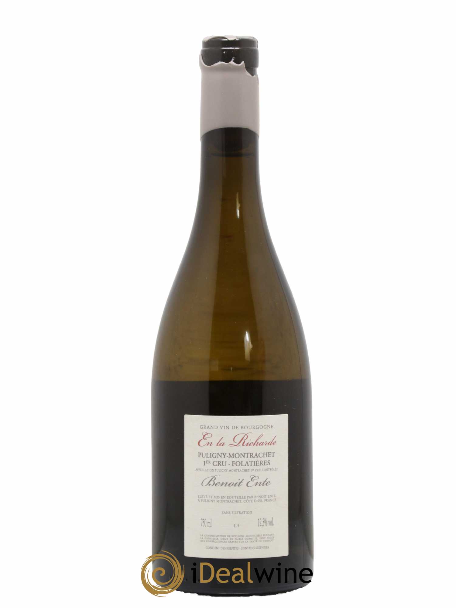 Puligny-Montrachet 1er Cru Folatières En la Richarde Benoit Ente 2018 - Lot de 1 bouteille - 1