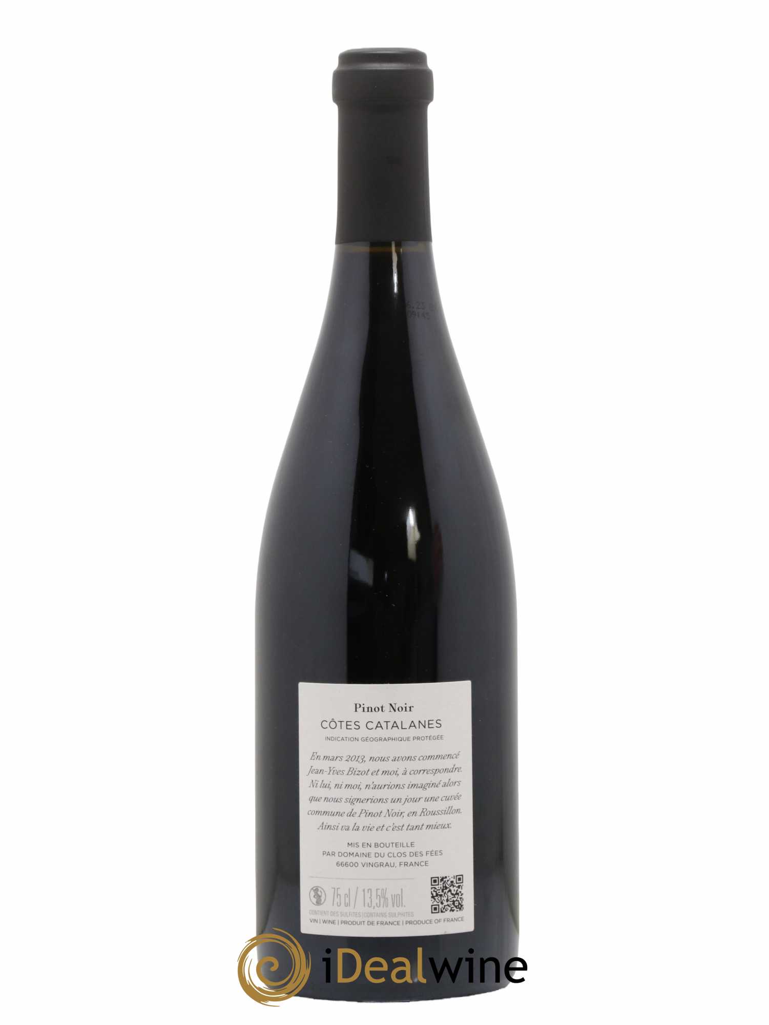 Côtes Catalanes Clos des Fées 100 Phrases pour éventails Hervé Bizeul 2022 - Lot de 1 bouteille - 1