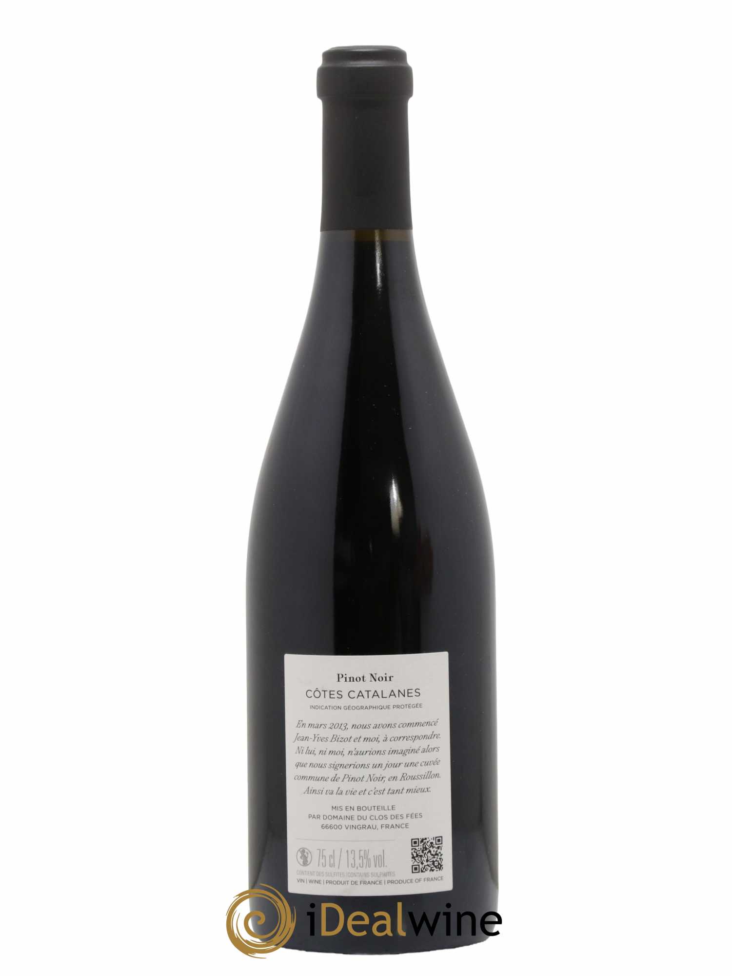 Côtes Catalanes Clos des Fées 100 Phrases pour éventails Hervé Bizeul 2022 - Lot de 1 bouteille - 1