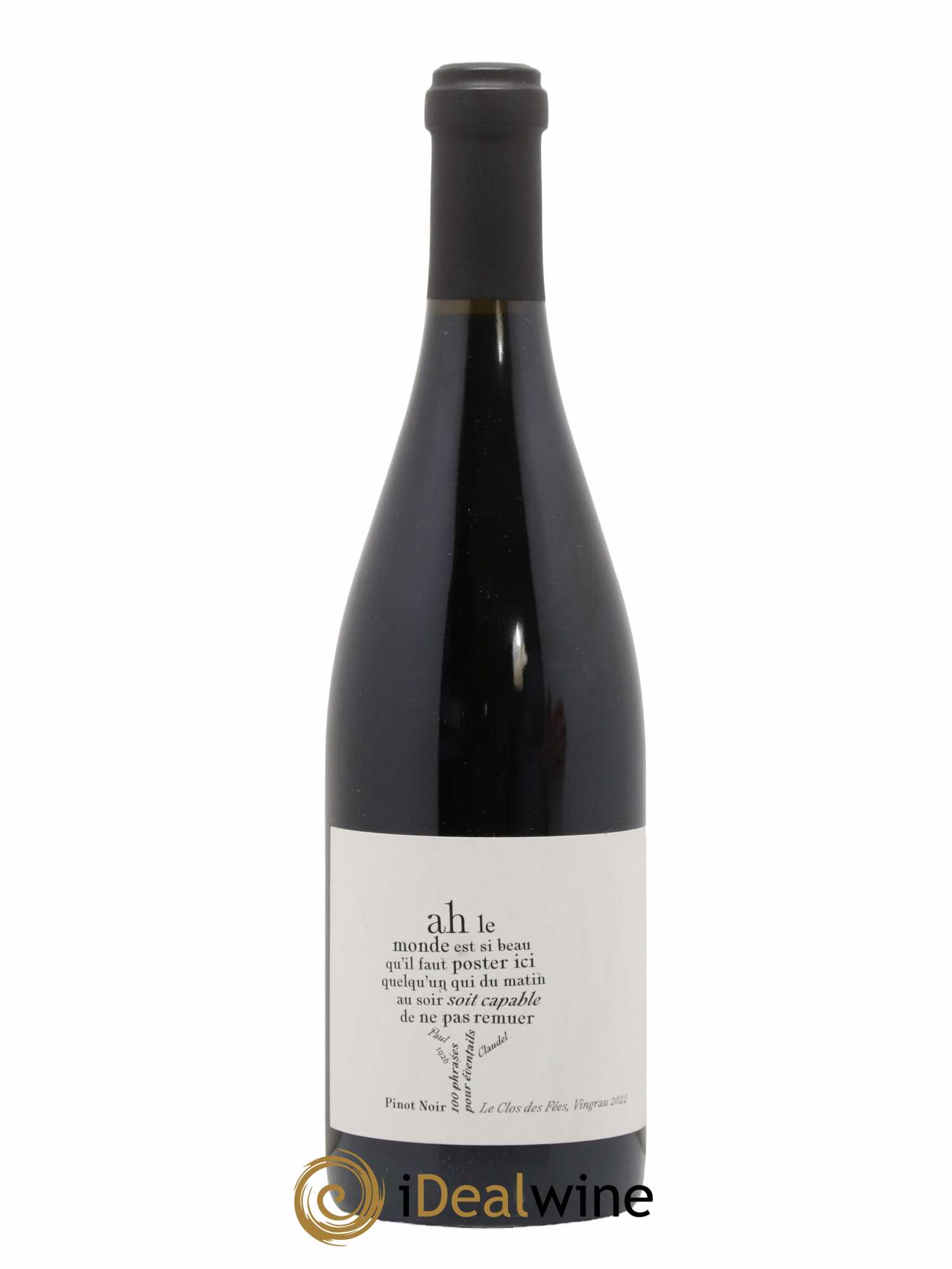Côtes Catalanes Clos des Fées 100 Phrases pour éventails Hervé Bizeul 2022 - Lot de 1 bouteille - 0