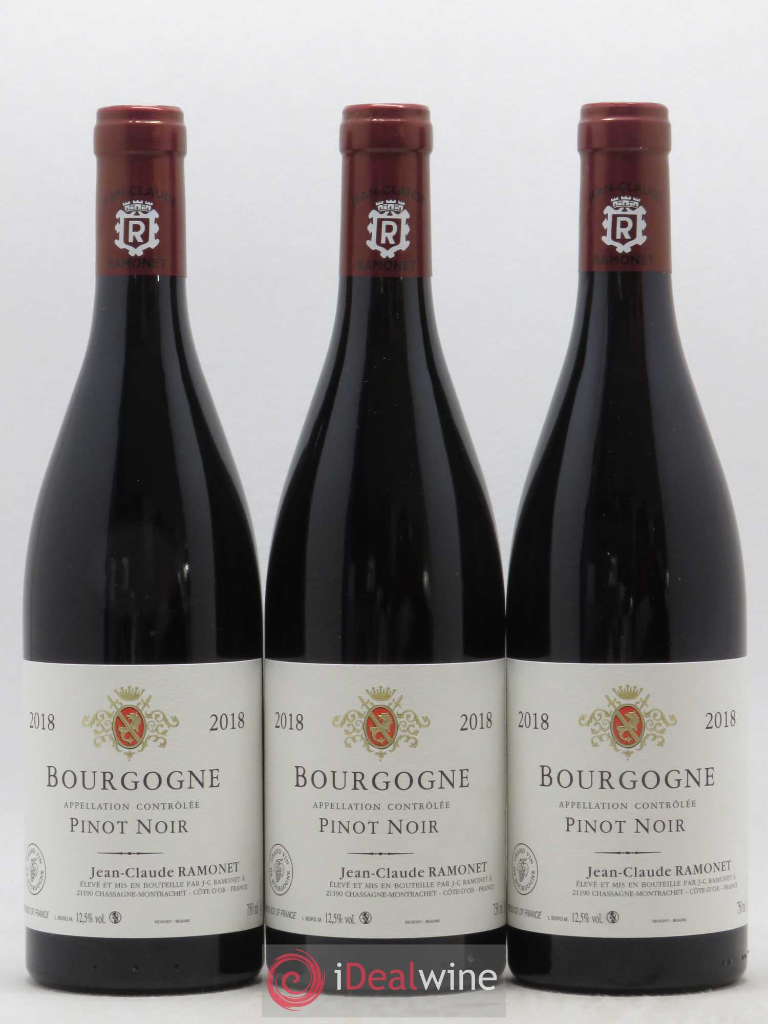 Bourgogne Pinot Noir Ramonet (Domaine) 2018 - Lot de 3 bouteilles - 0