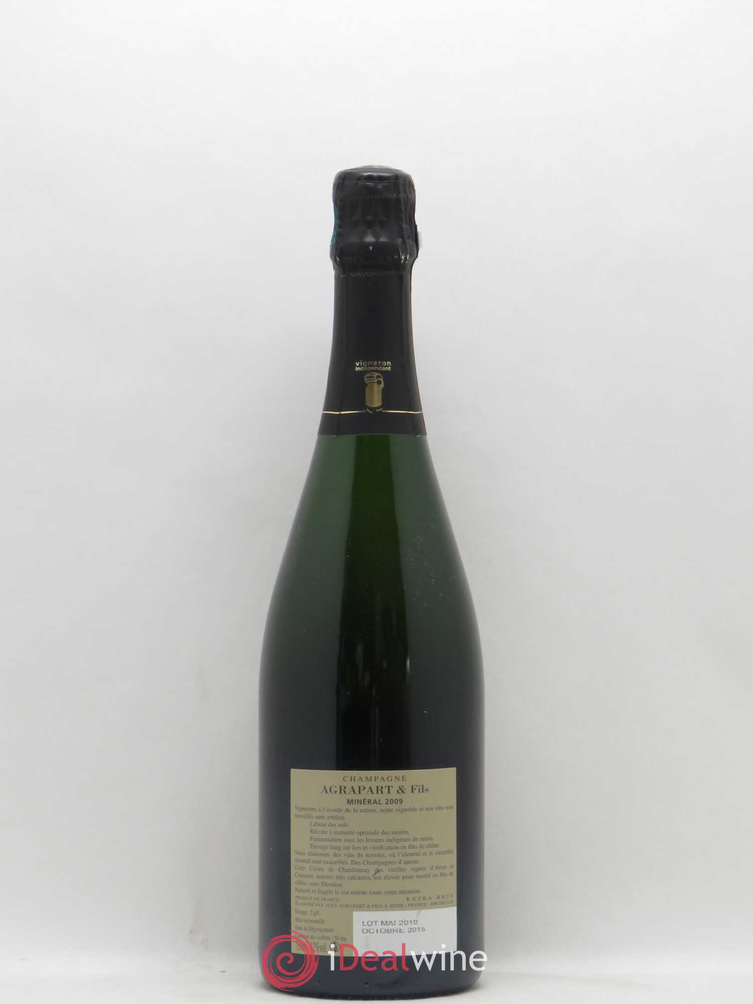 Minéral Blanc de Blancs  Extra-Brut Agrapart & Fils 2009 - Lot de 1 bouteille - 1