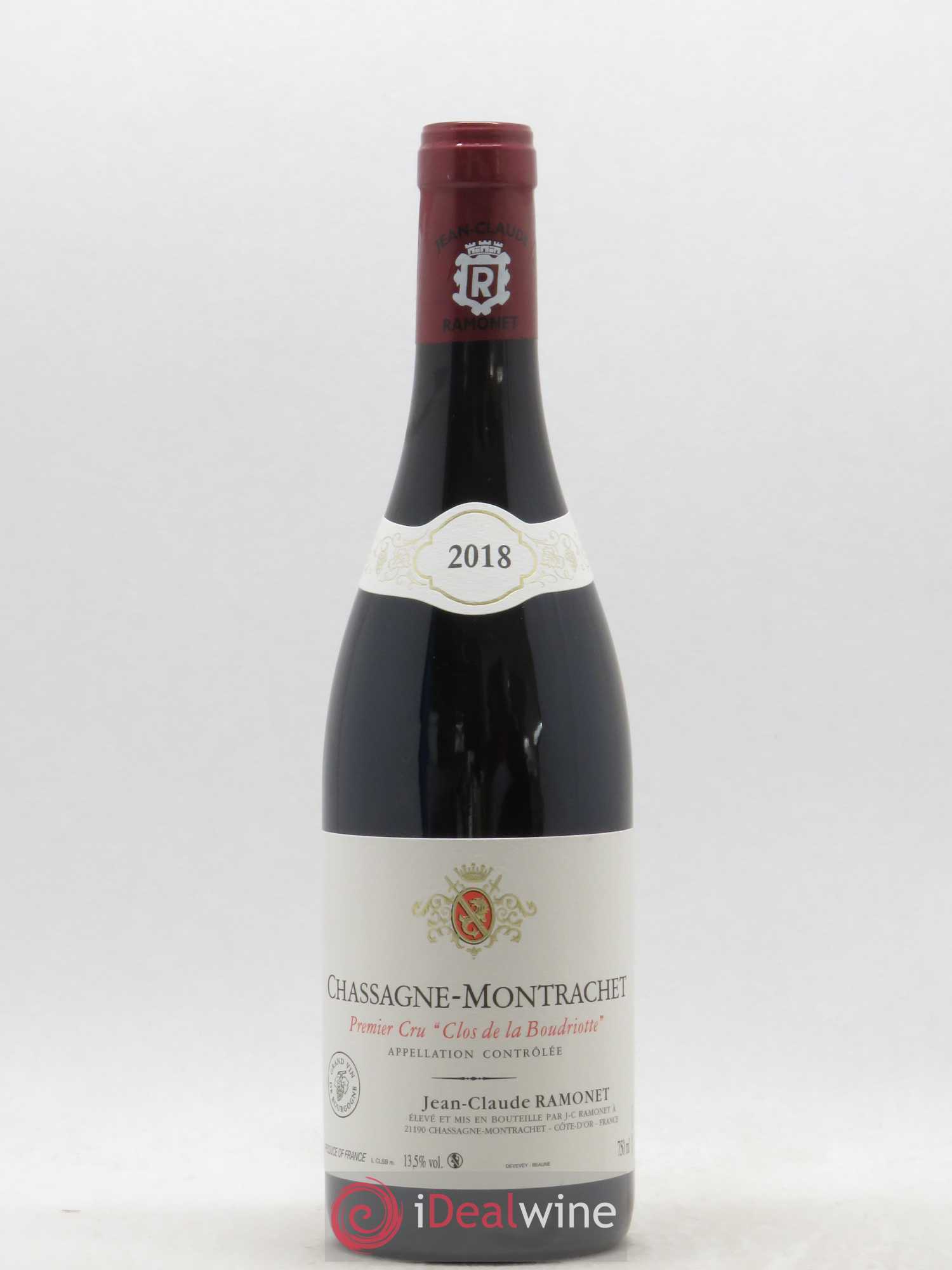 Chassagne-Montrachet 1er Cru Clos de la Boudriotte Ramonet (Domaine) 2018 - Lot de 1 bouteille - 0