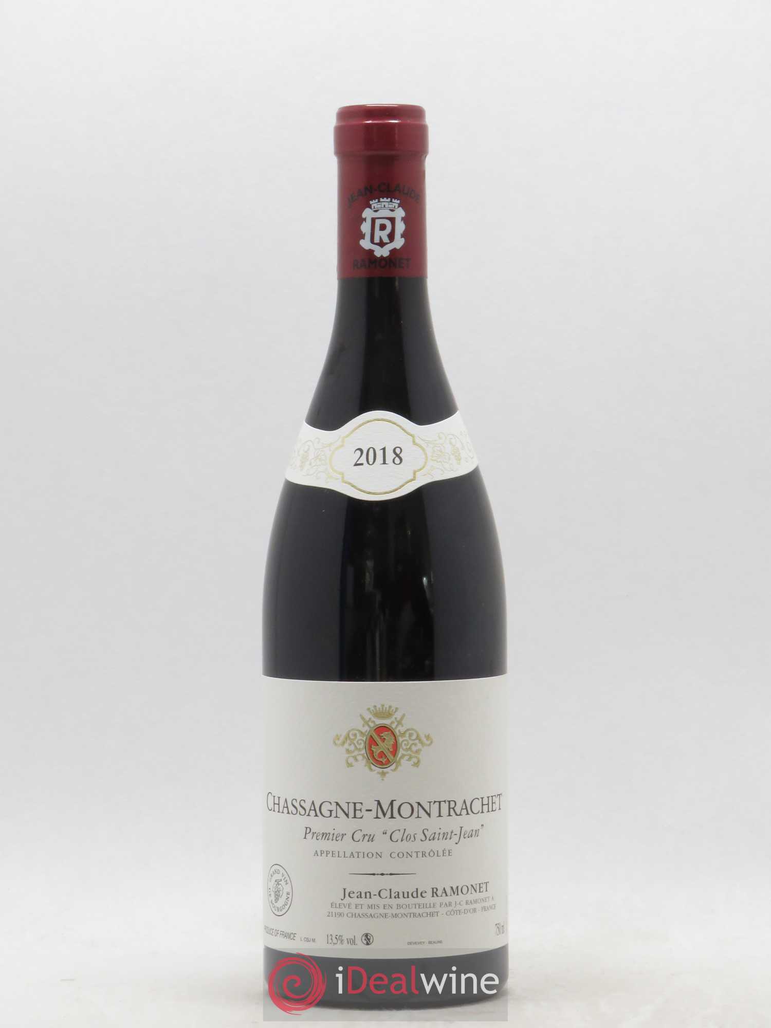 Chassagne-Montrachet 1er Cru Clos Saint-Jean Ramonet (Domaine) 2018 - Lot de 1 bouteille - 0
