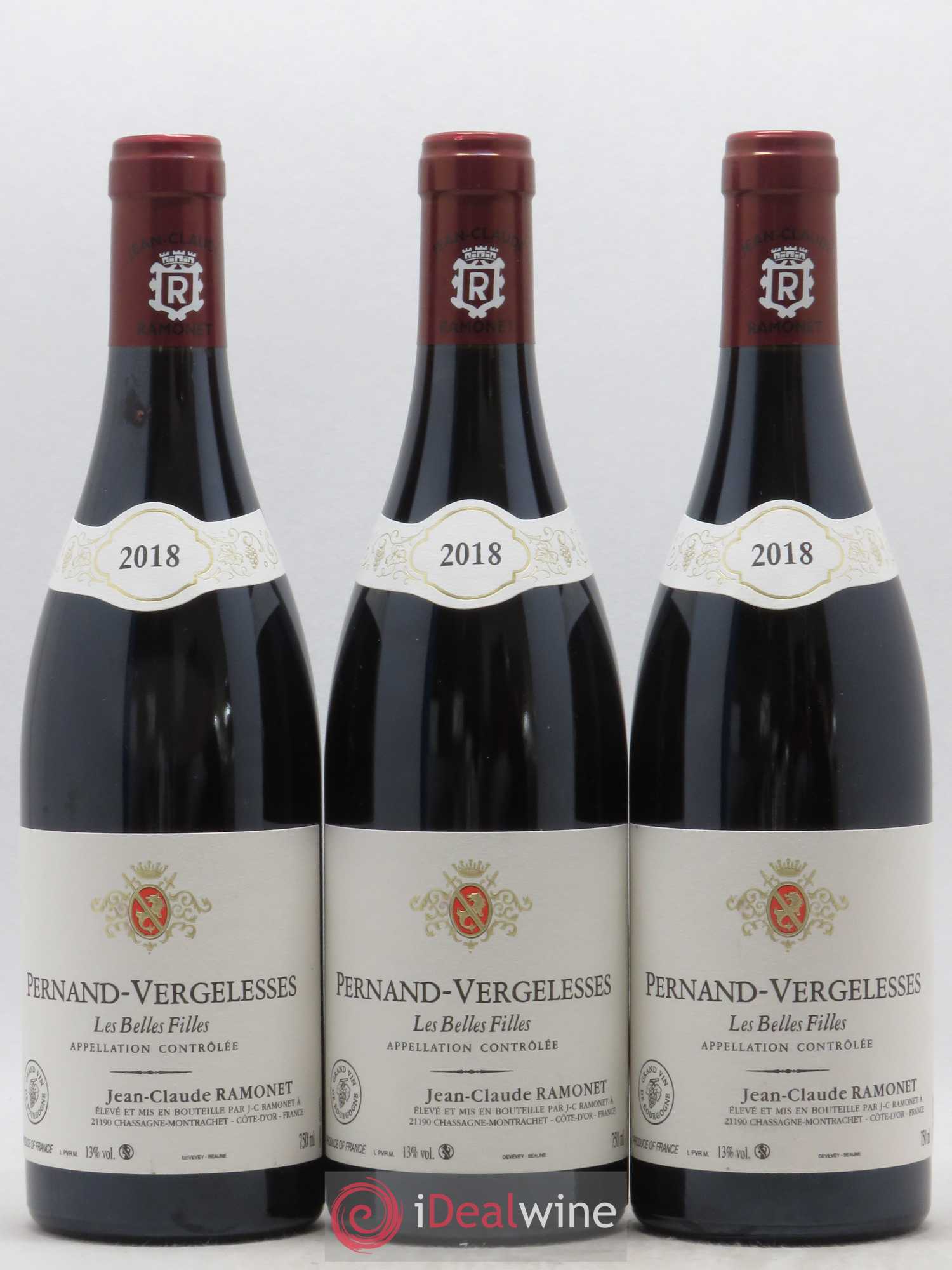 Pernand-Vergelesses Les Belles Filles Ramonet (Domaine) 2018 - Lot de 3 bouteilles - 0