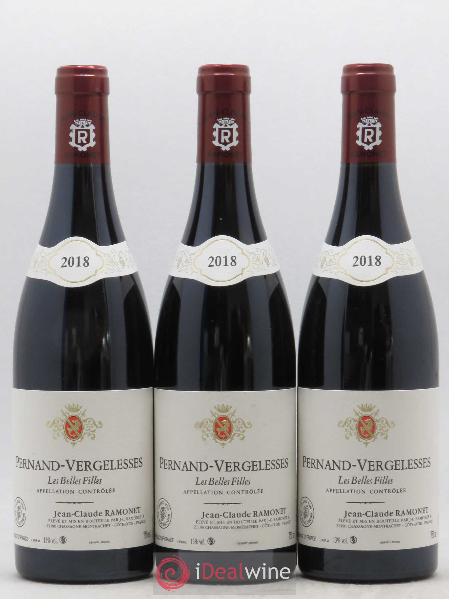 Pernand-Vergelesses Les Belles Filles Ramonet (Domaine) 2018 - Lot de 3 bouteilles - 0