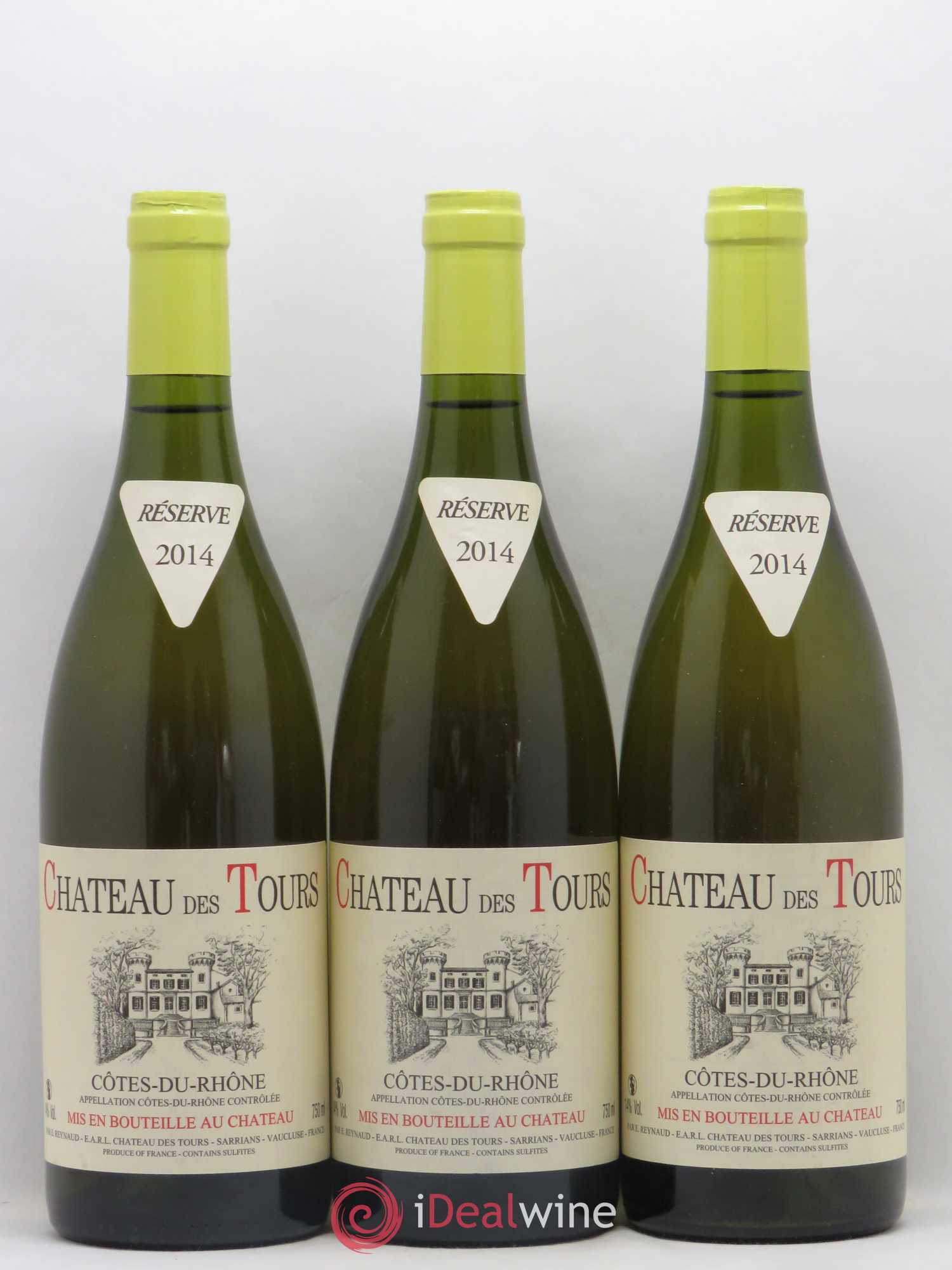 Côtes-du-Rhône Château des Tours Emmanuel Reynaud 2014 - Lot de 3 bouteilles - 0