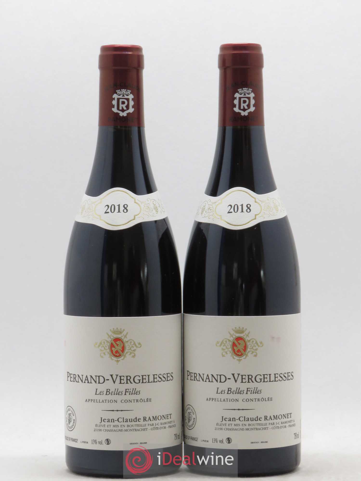 Pernand-Vergelesses Les Belles Filles Ramonet (Domaine) 2018 - Lot de 2 bouteilles - 0
