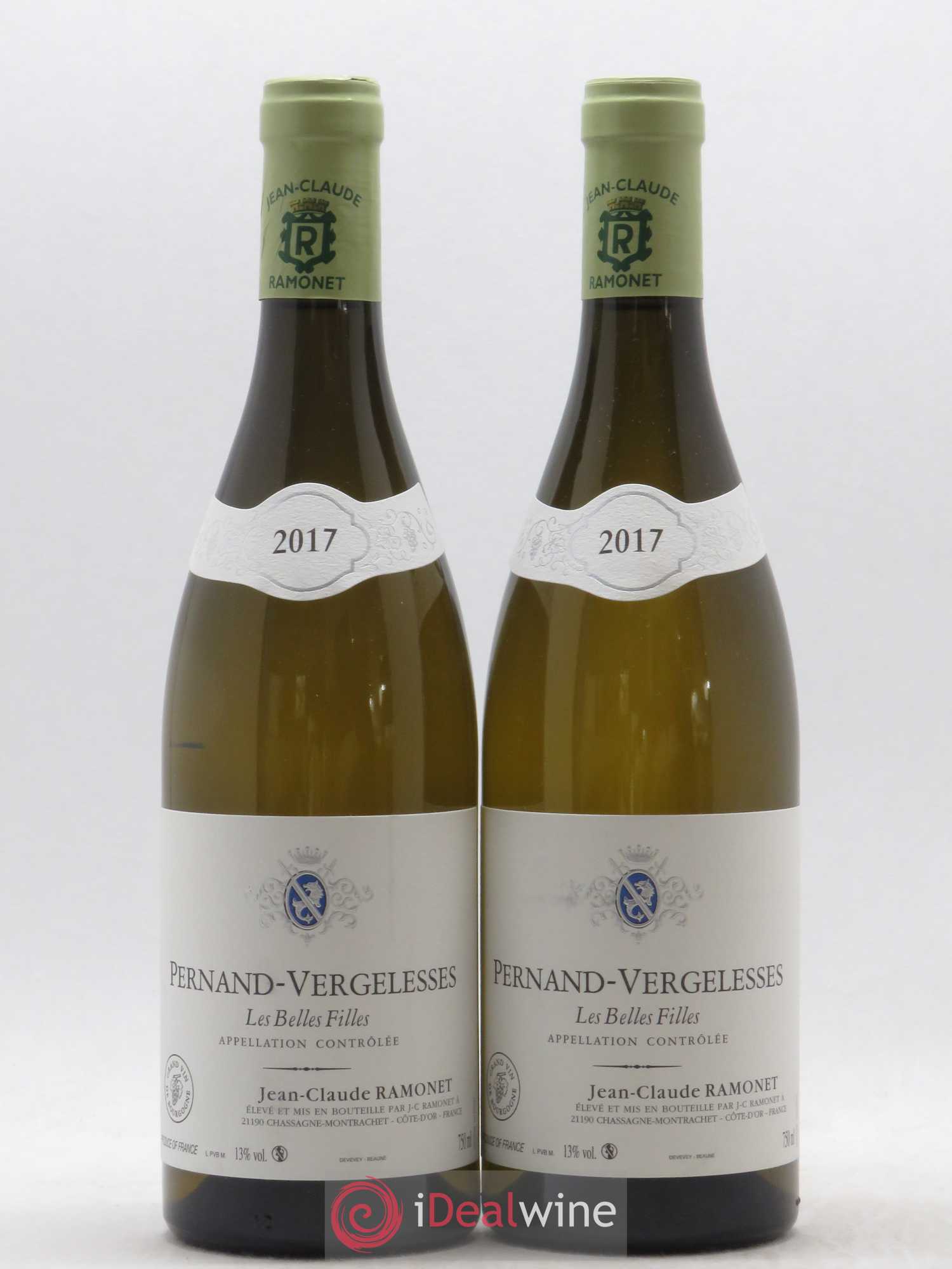 Pernand-Vergelesses Les Belles Filles Ramonet 2017 - Lot de 2 bouteilles - 0