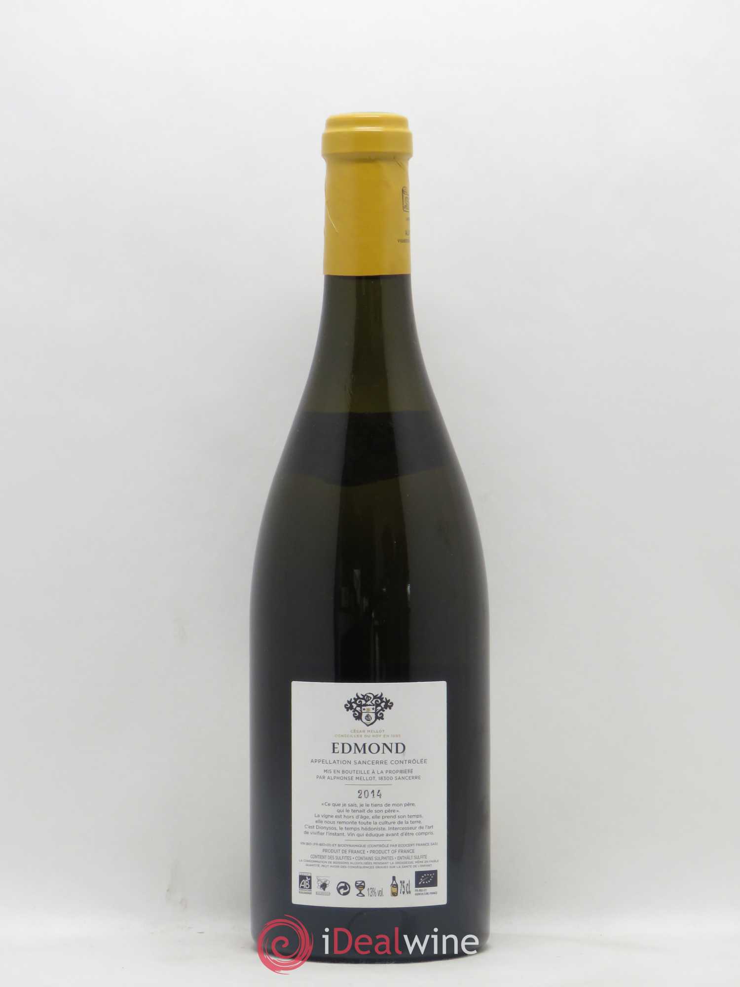 Sancerre Cuvée Edmond Alphonse Mellot 2014 - Lot de 1 bouteille - 1