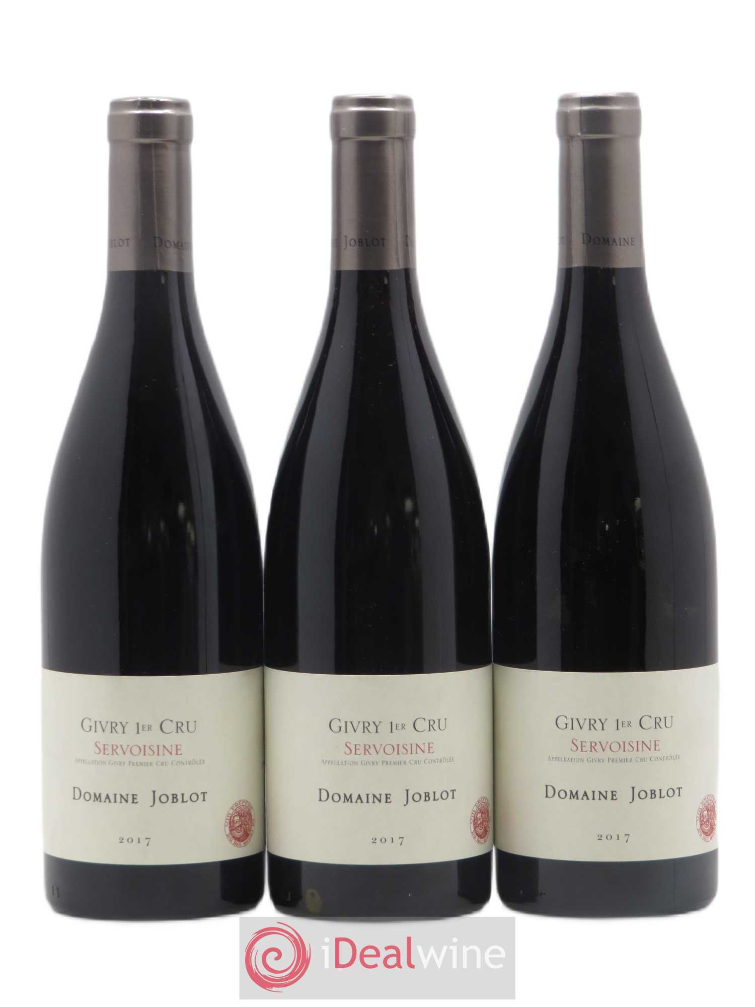 Givry 1er Cru Servoisine Joblot (Domaine) (sans prix de réserve) 2017 - Lot de 3 bouteilles - 0