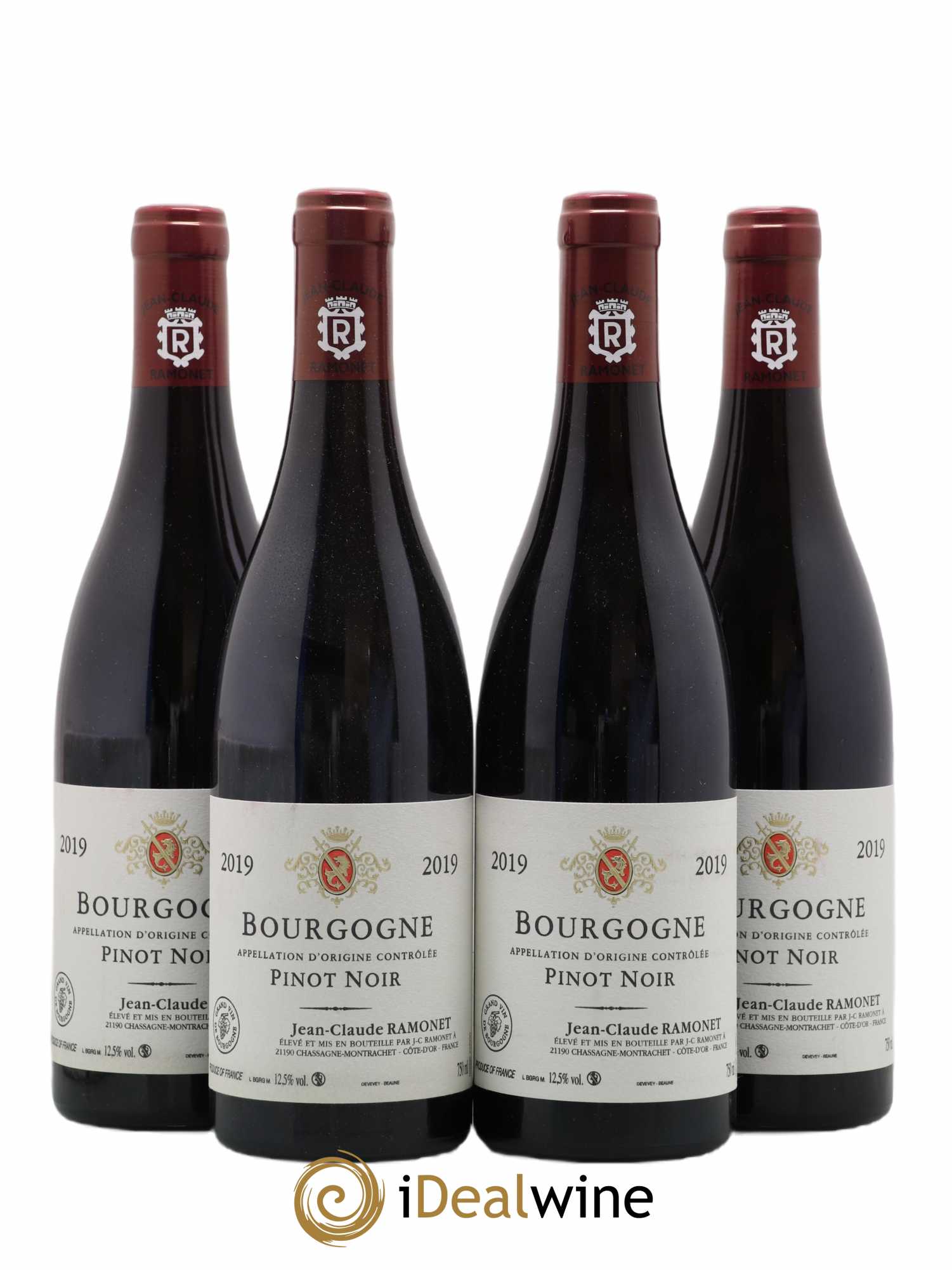 Bourgogne Pinot Noir Ramonet (Domaine) (sans prix de réserve) 2019 - Lot de 4 bouteilles - 0