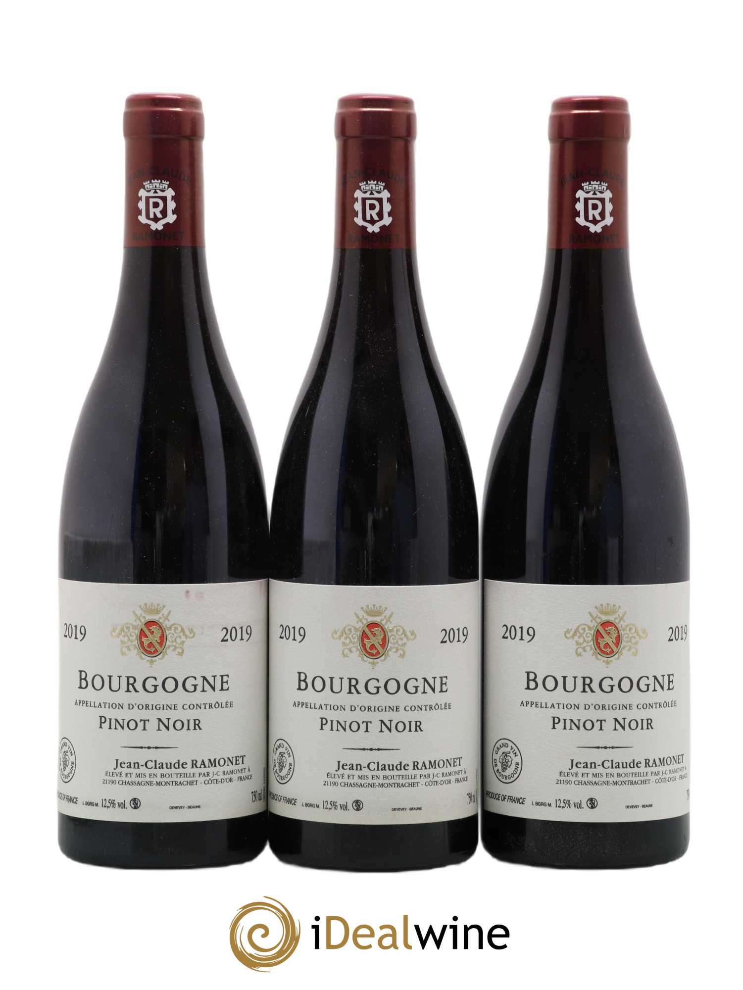 Bourgogne Pinot Noir Ramonet (Domaine) (sans prix de réserve) 2019 - Lot de 3 bouteilles - 0