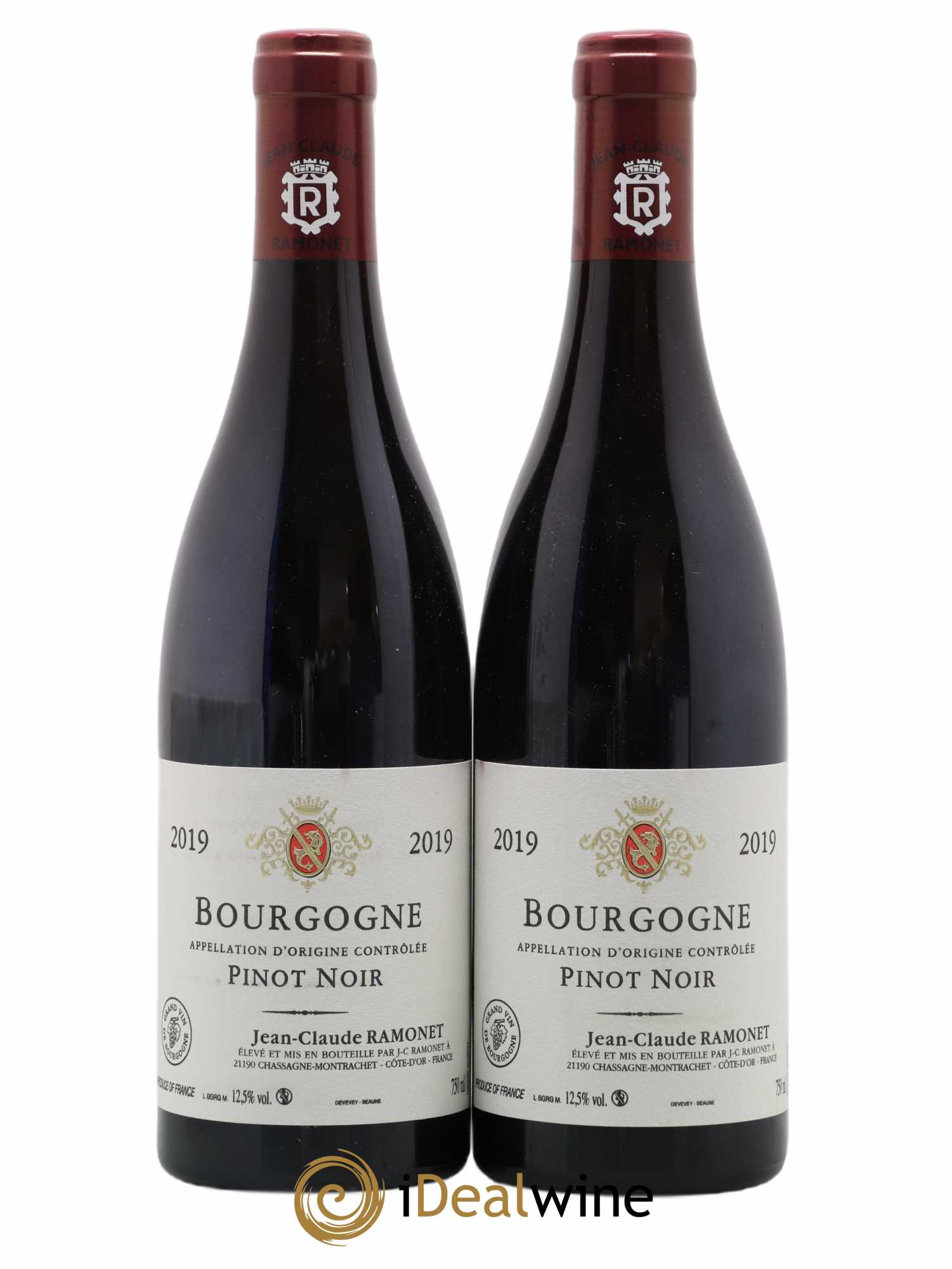 Bourgogne Pinot Noir Ramonet (Domaine) (sans prix de réserve) 2019 - Lot de 2 bouteilles - 0