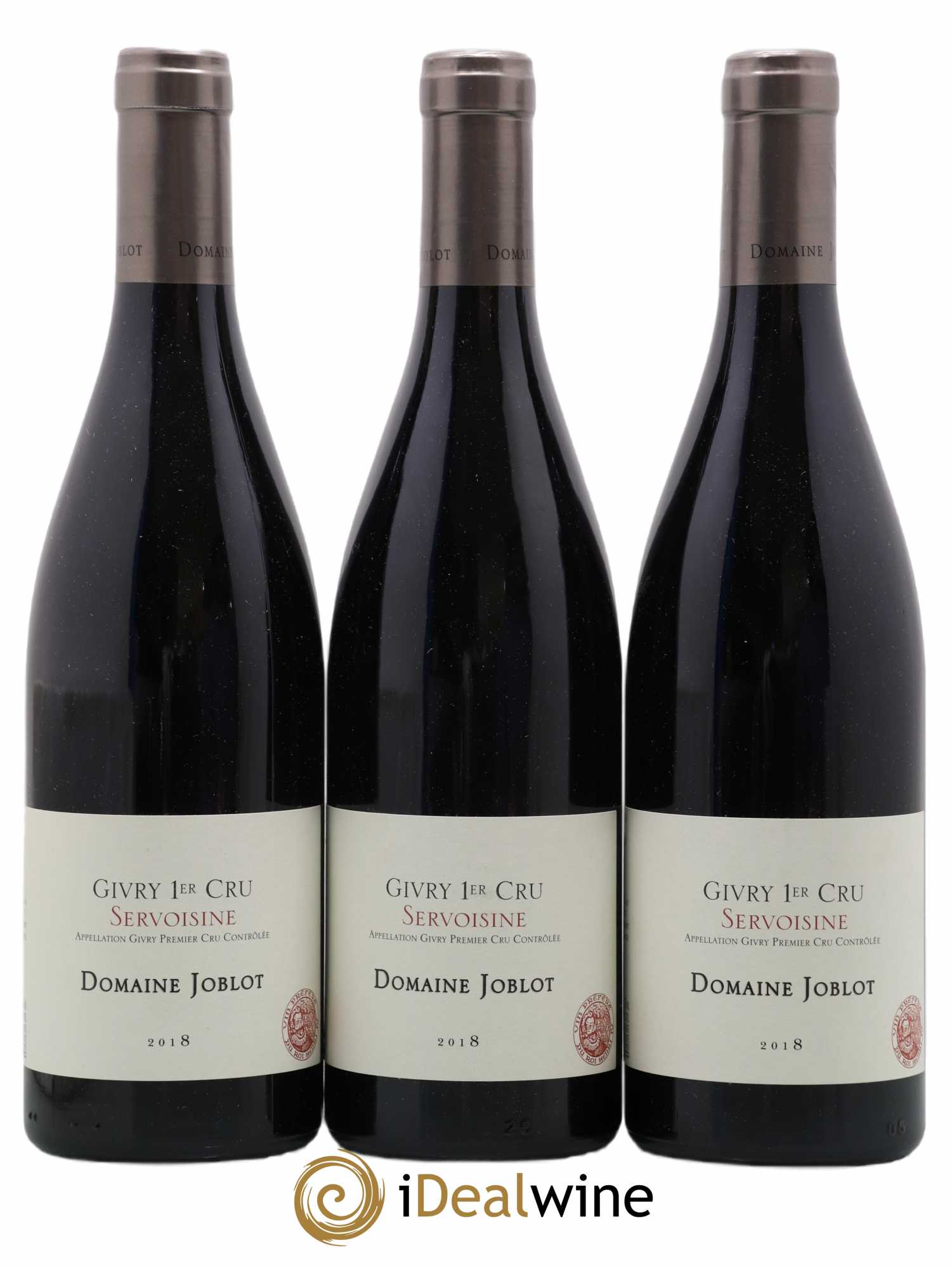 Givry 1er Cru Servoisine Joblot (Domaine) (sans prix de réserve) 2018 - Lot de 3 bouteilles - 0
