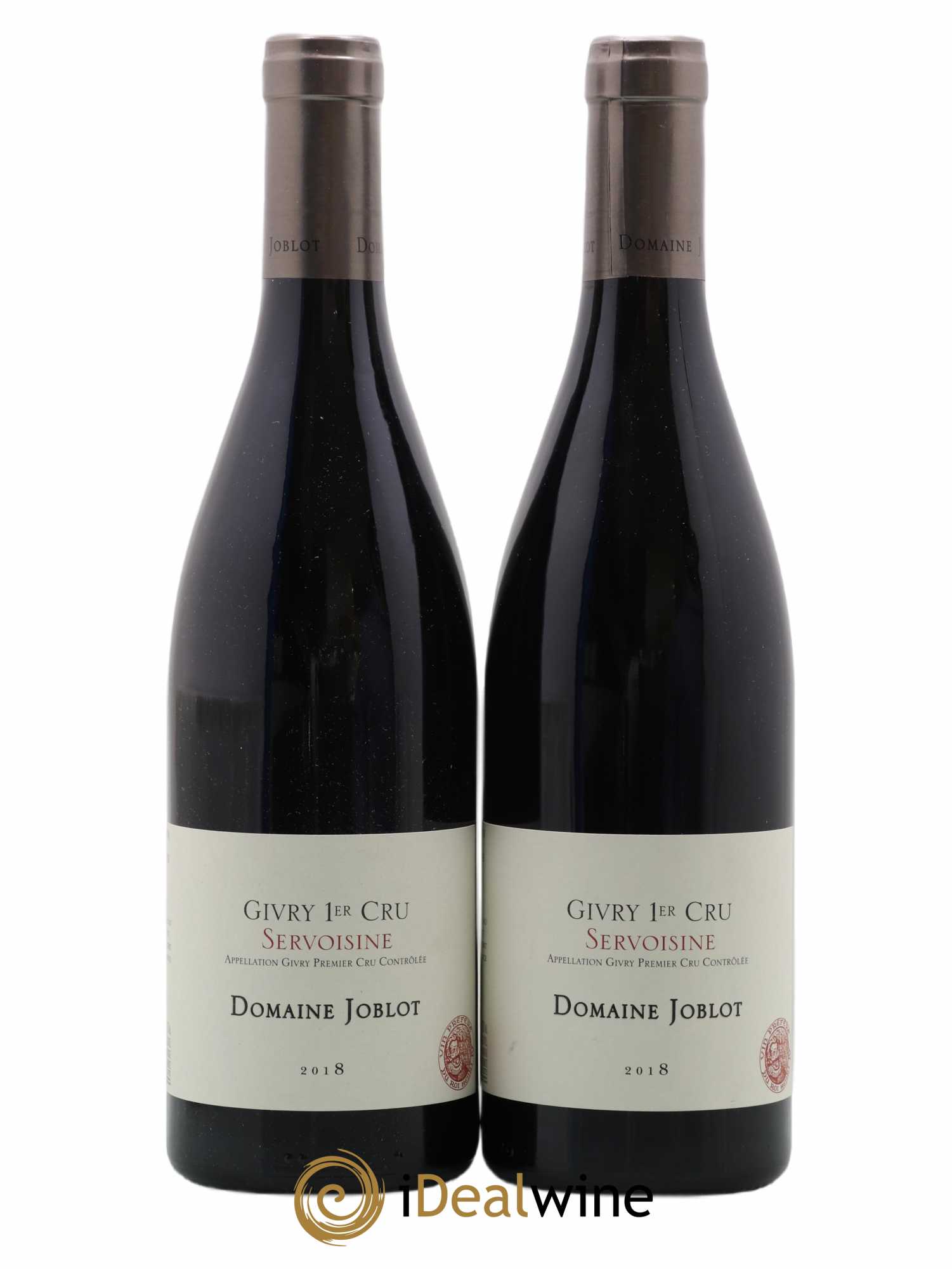 Givry 1er Cru Servoisine Joblot (Domaine) (sans prix de réserve) 2018 - Lot de 2 bouteilles - 0